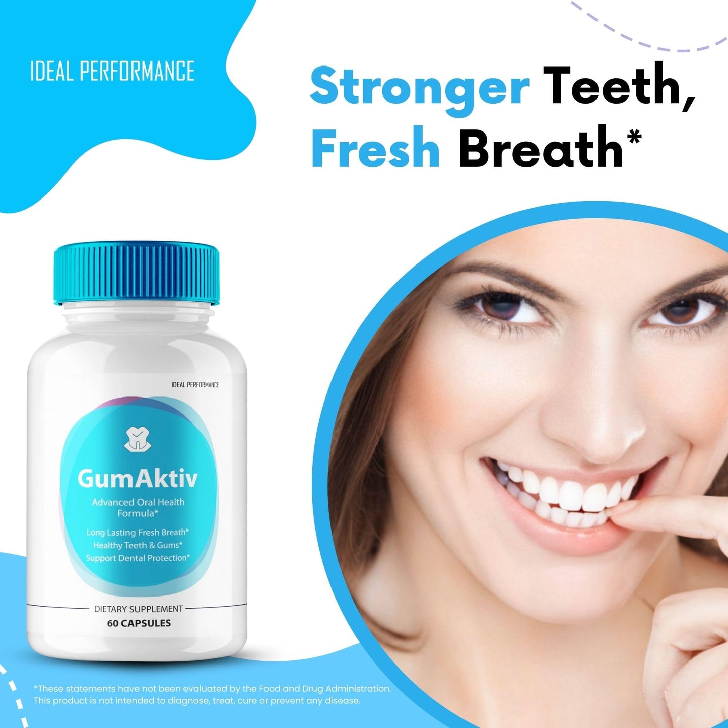 IDEAL PERFORMANCE Gum Aktiv for Teeth and Gums Capsule, 60 Capsules