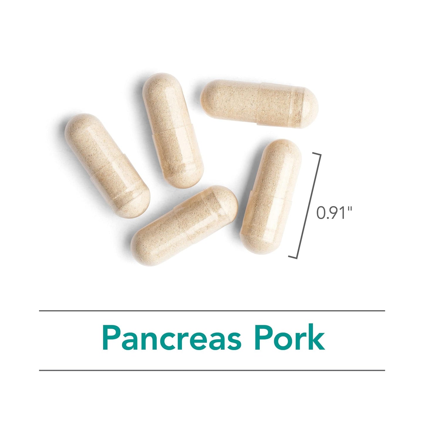 Allergy Research Group Pancreas Natural Glandular 425 mg Pork Capsules 720