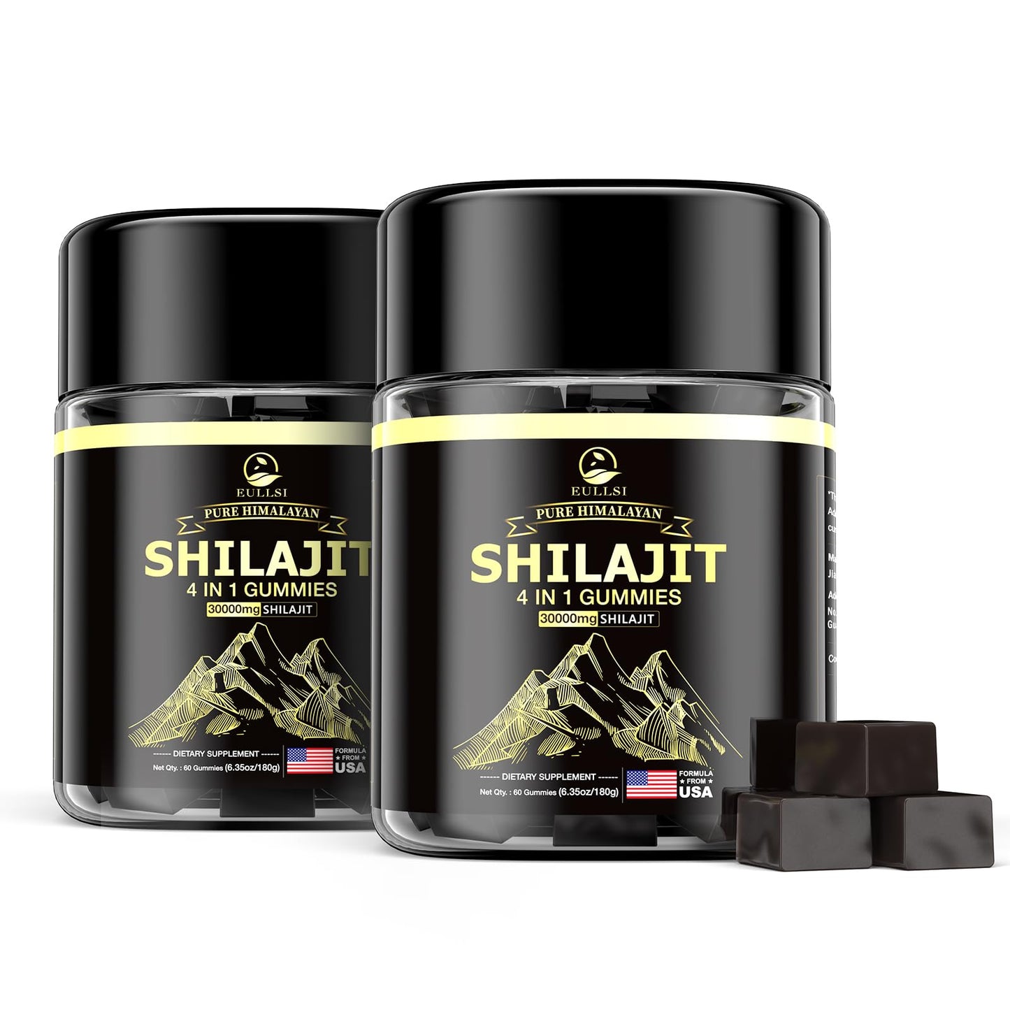 Eullsi Shilajit Gummies with Organic Ashwagandha, 120 Count