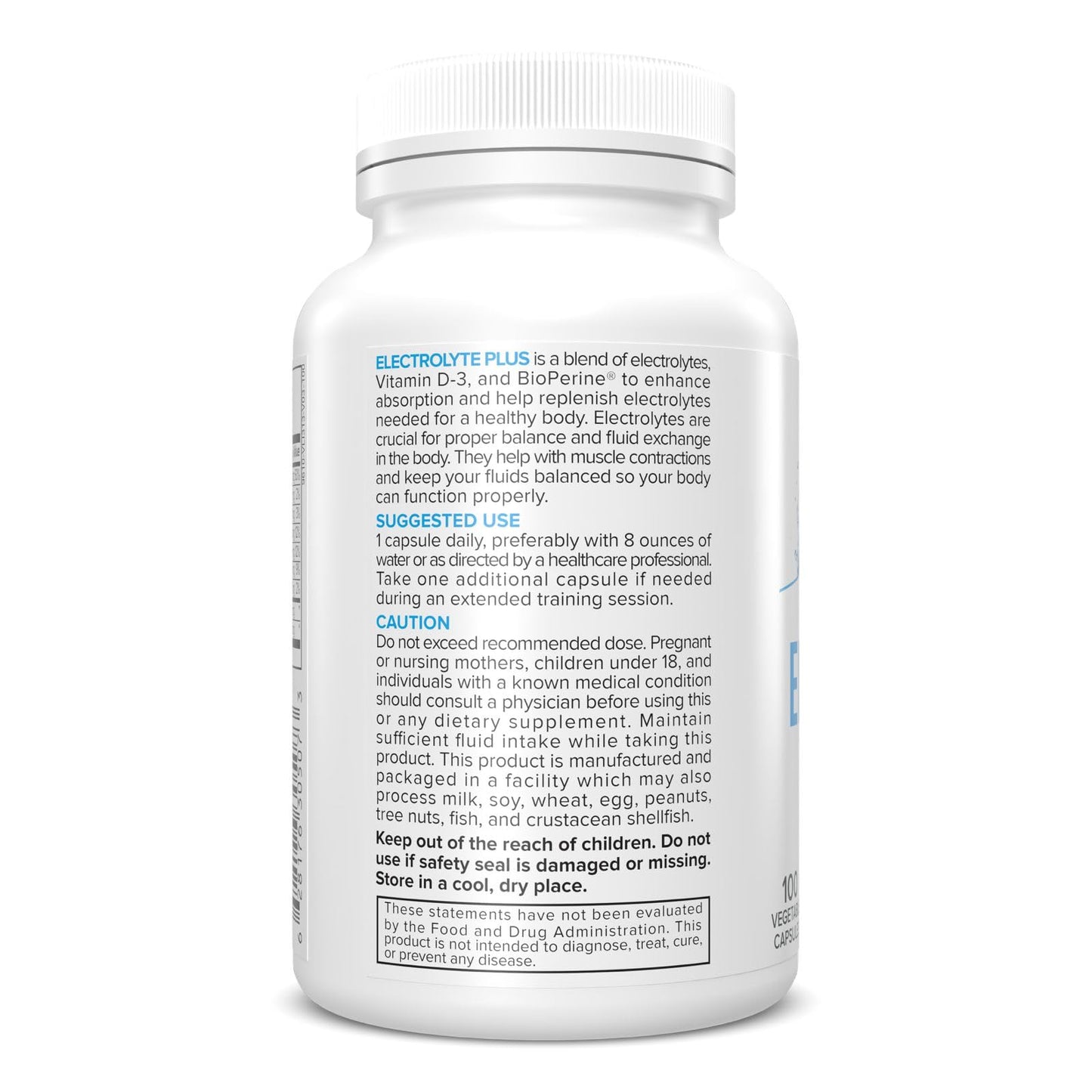 Portions Master Electrolyte Plus Capsule, 100 Veg Caps