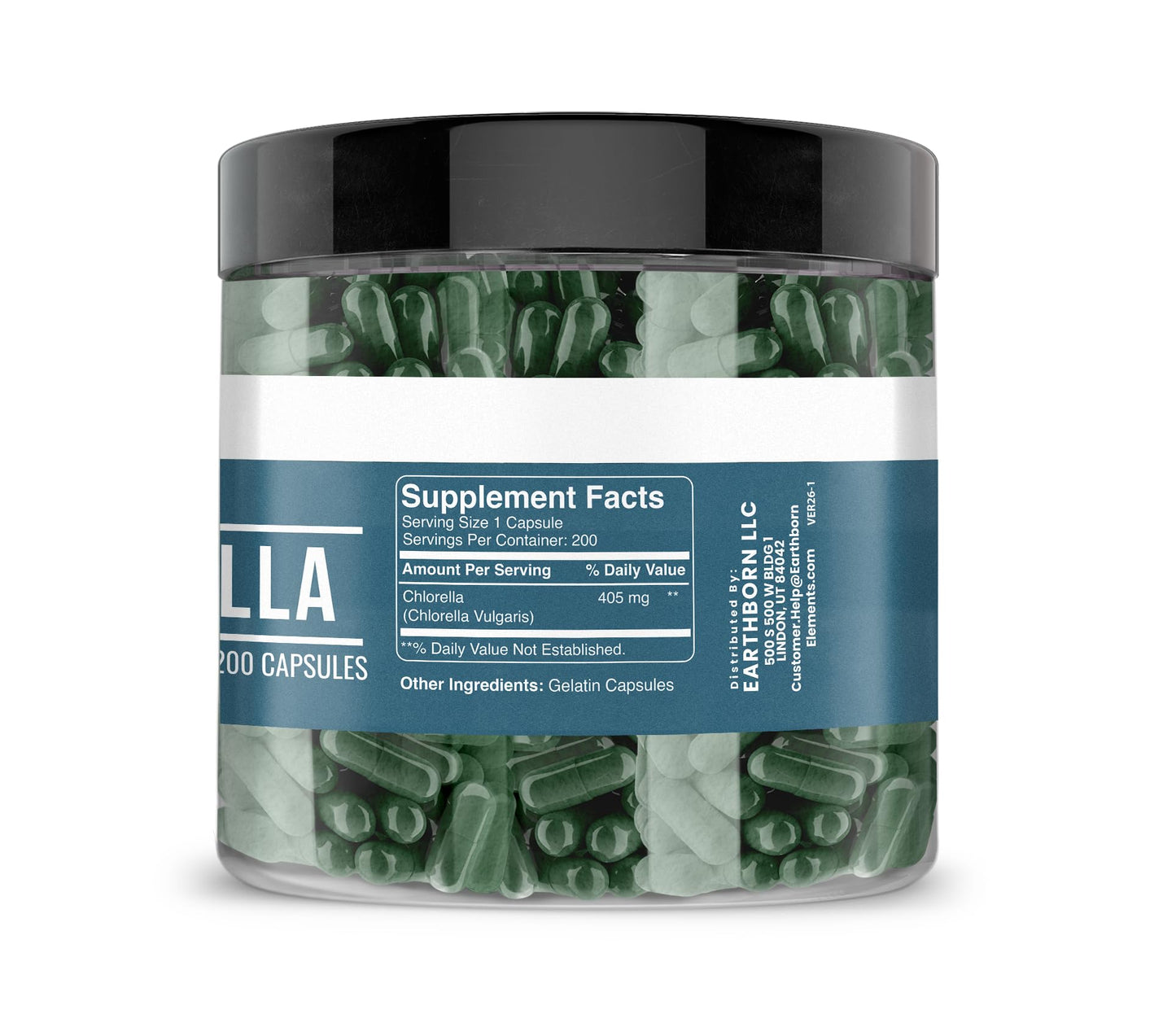 Earthborn Elements Chlorella Capsules 200