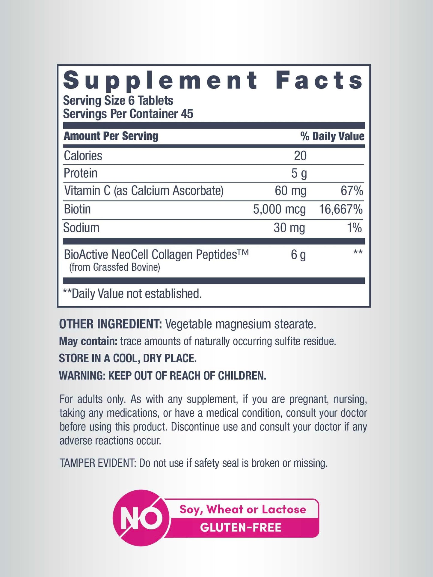 NeoCell Collagen Peptides Tablets 270