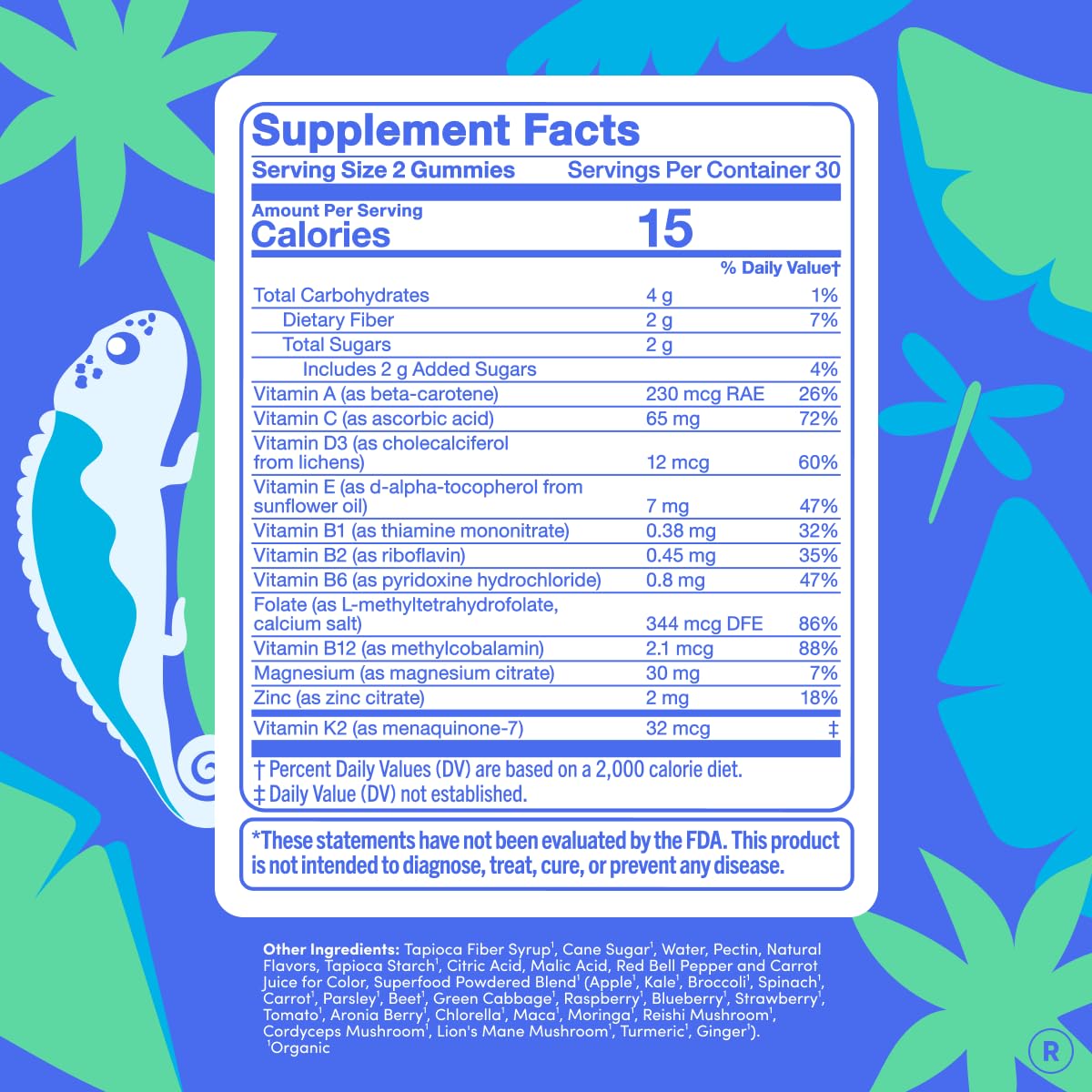 FIRST DAY Teen Multivitamin Capsules for Girls & Boys 12-17, 60 Count