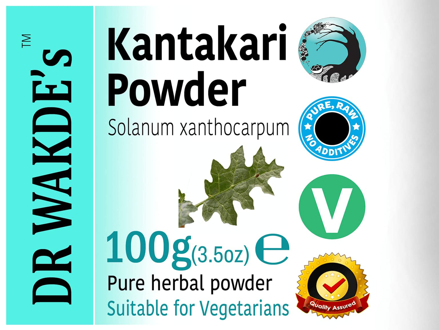 DR WAKDE's Kantakari Powder (Solanum xanthocarpum) 3.53 oz