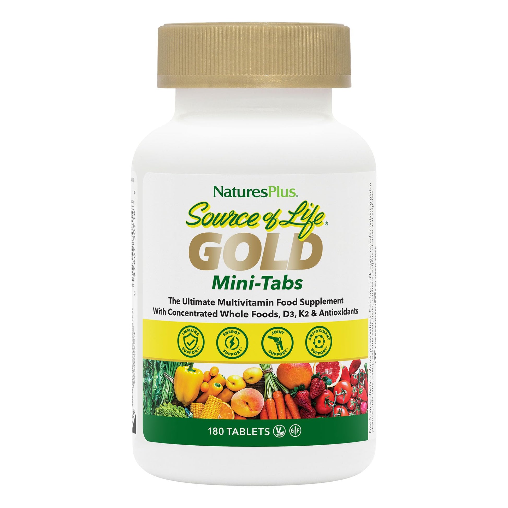 NaturesPlus Source of Life GOLD Multivitamin Tablets 180 Count