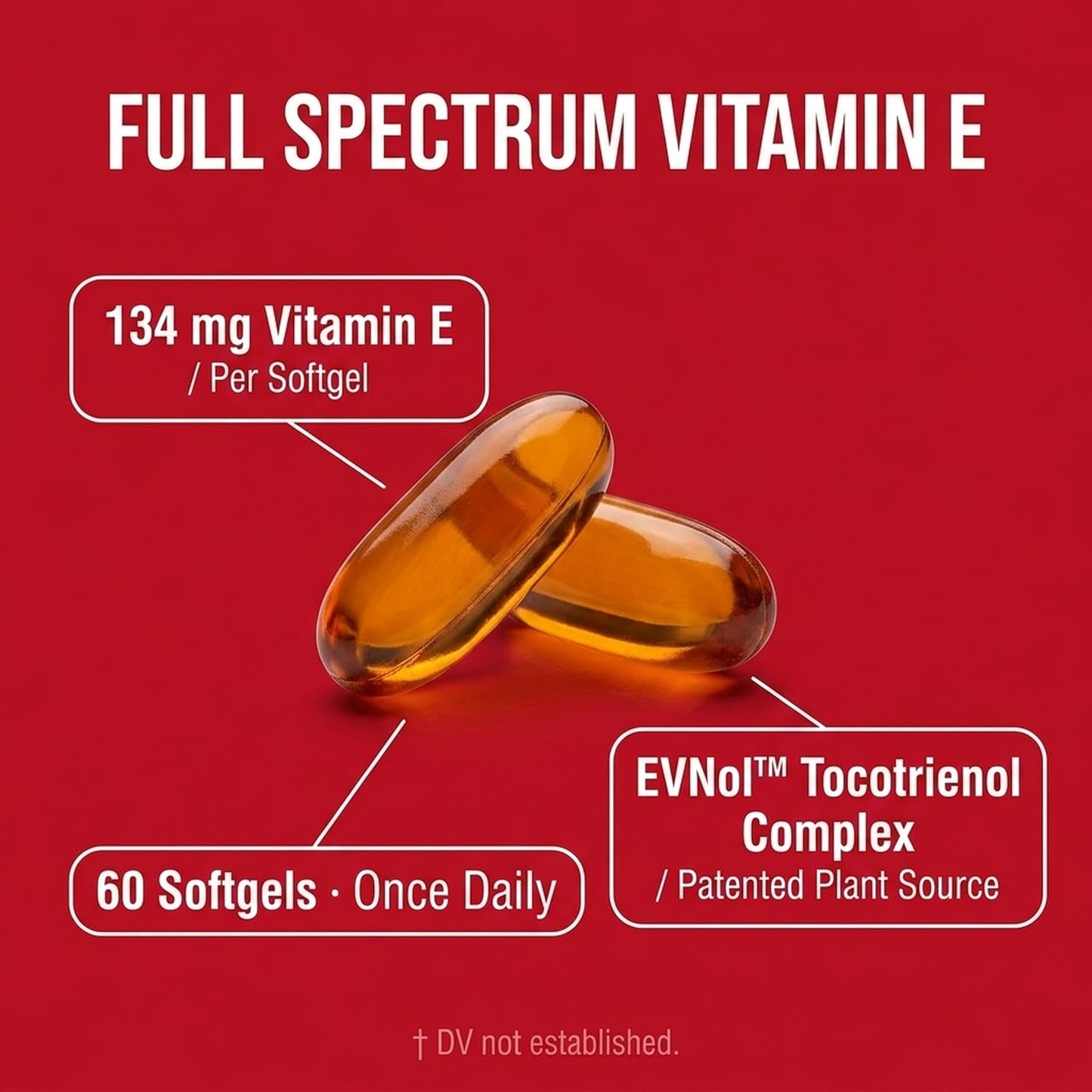 Olympian Labs Vitamin E Complete Tocomin 200IU Softgels, 60 Count