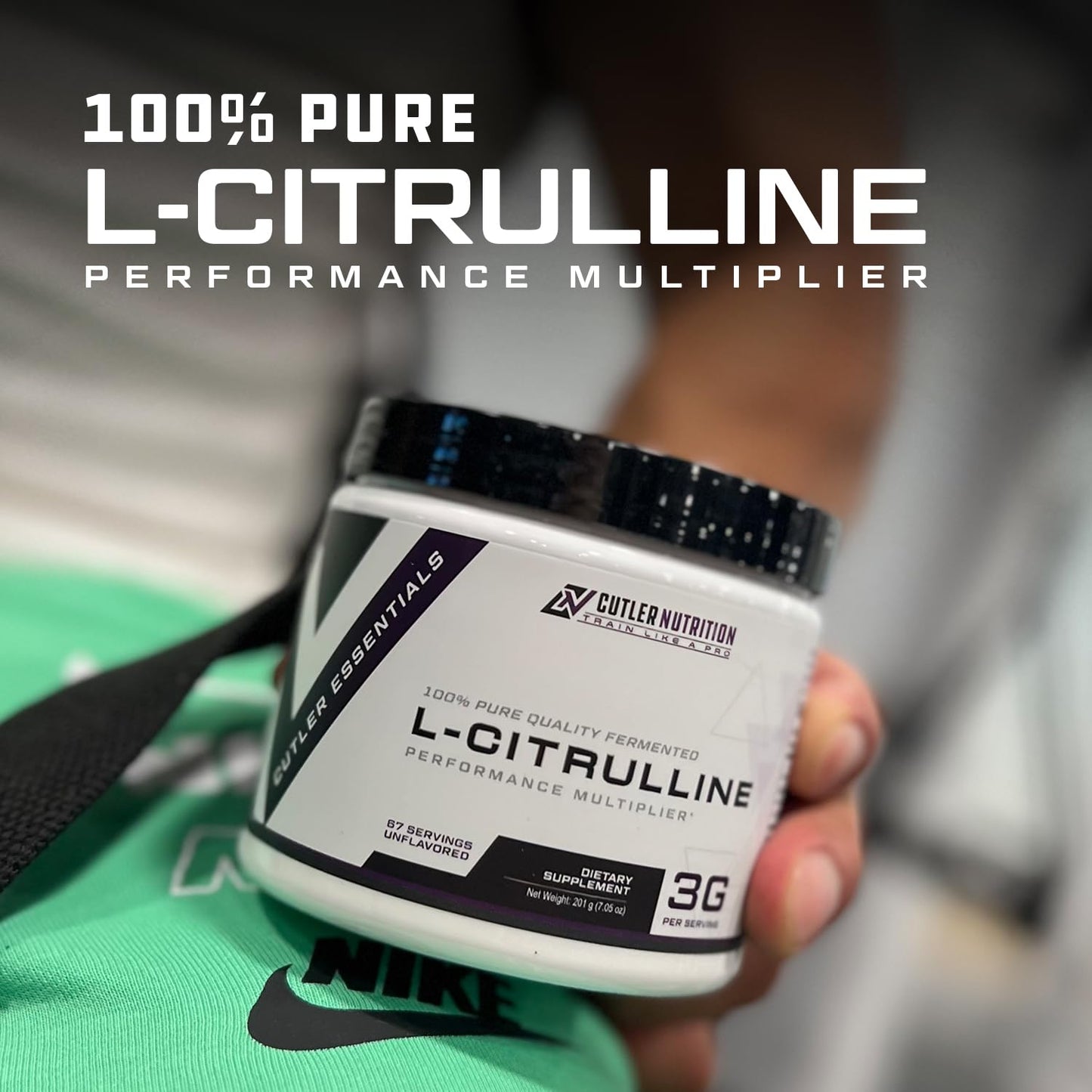 Cutler Nutrition Jay Essentials 100% Pure L-Citrulline Powder, Unflavored, 7.05 oz