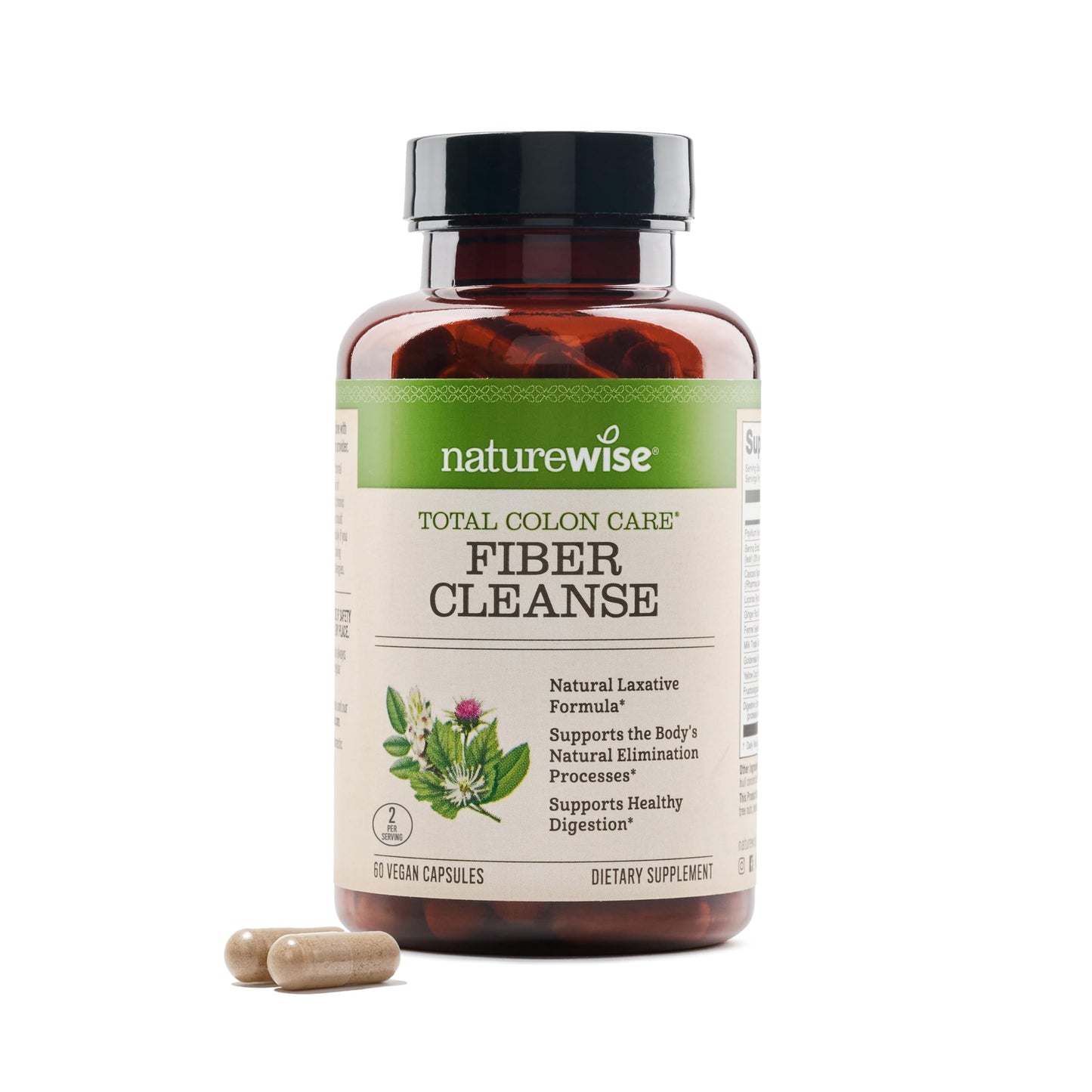 NatureWise Total Colon Care Fiber Cleanse 60 Capsules