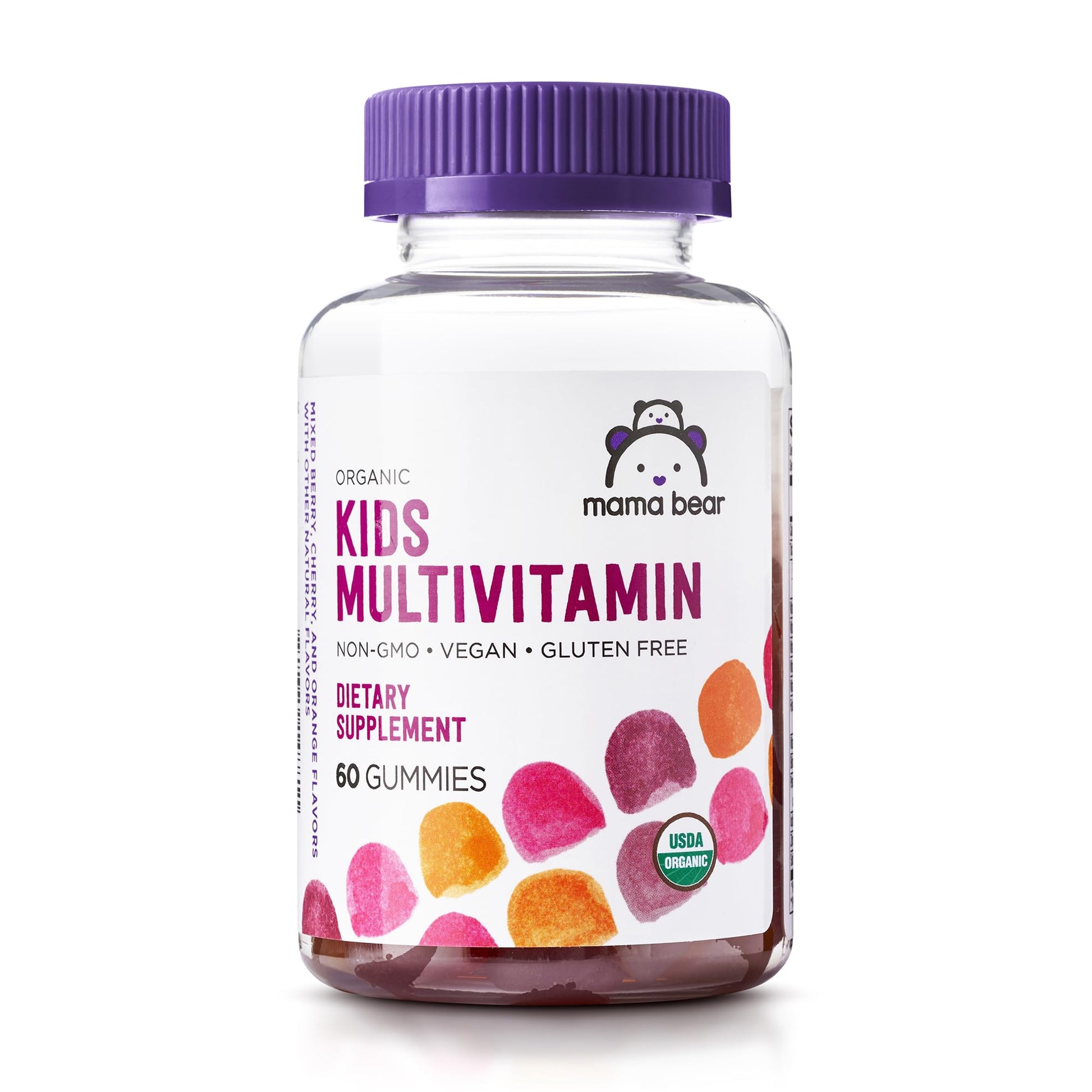 Mama Bear Organic Kids Multivitamin Gummies, 60 Count