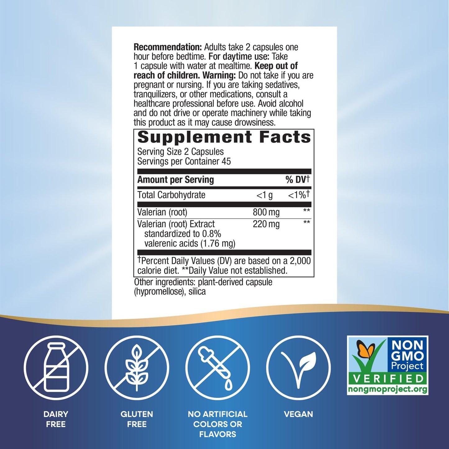 Nature's Way Valerian Premium Extract Capsules, 90 Count