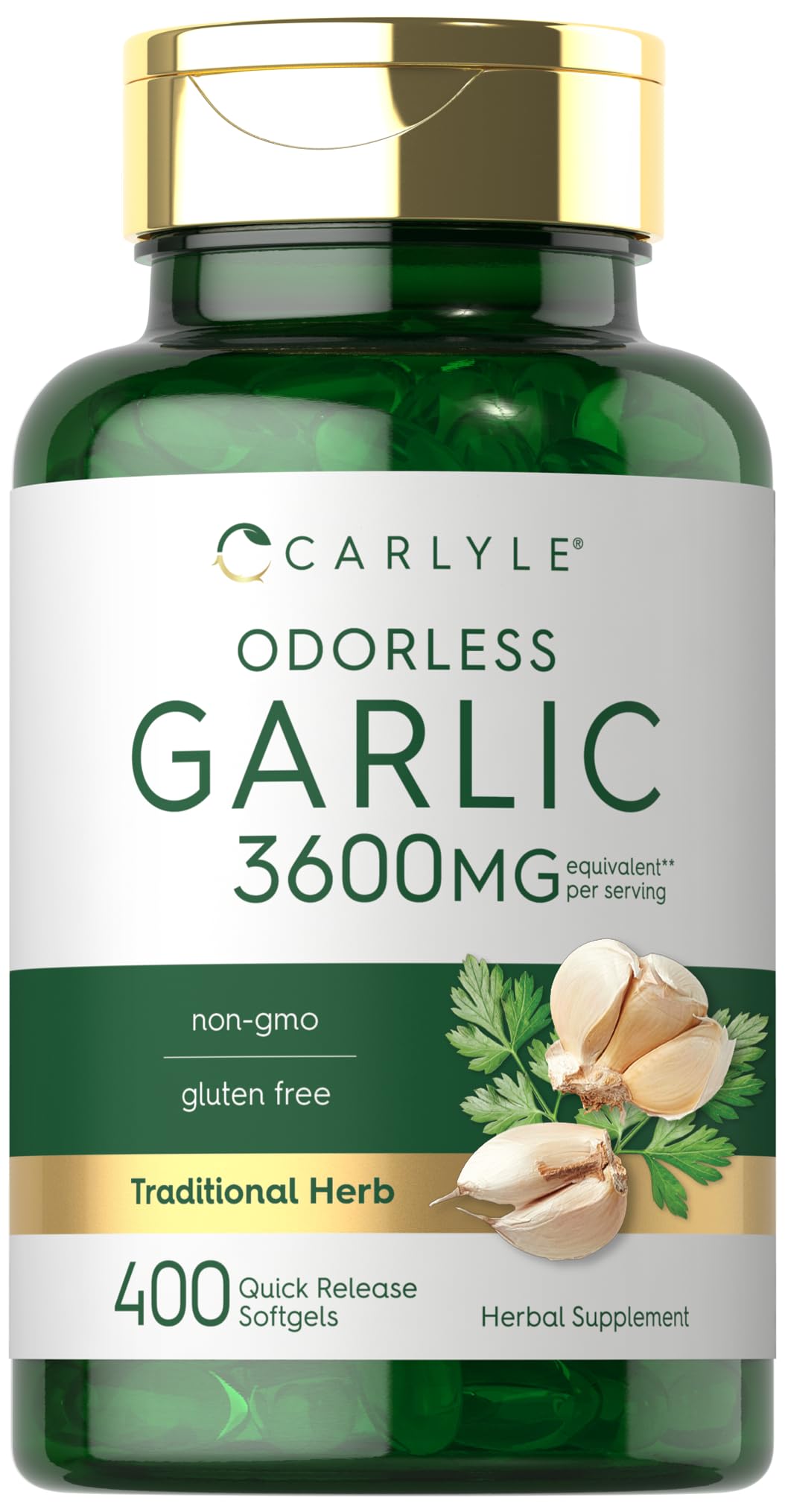 Carlyle Odorless Garlic Supplement Softgels 400