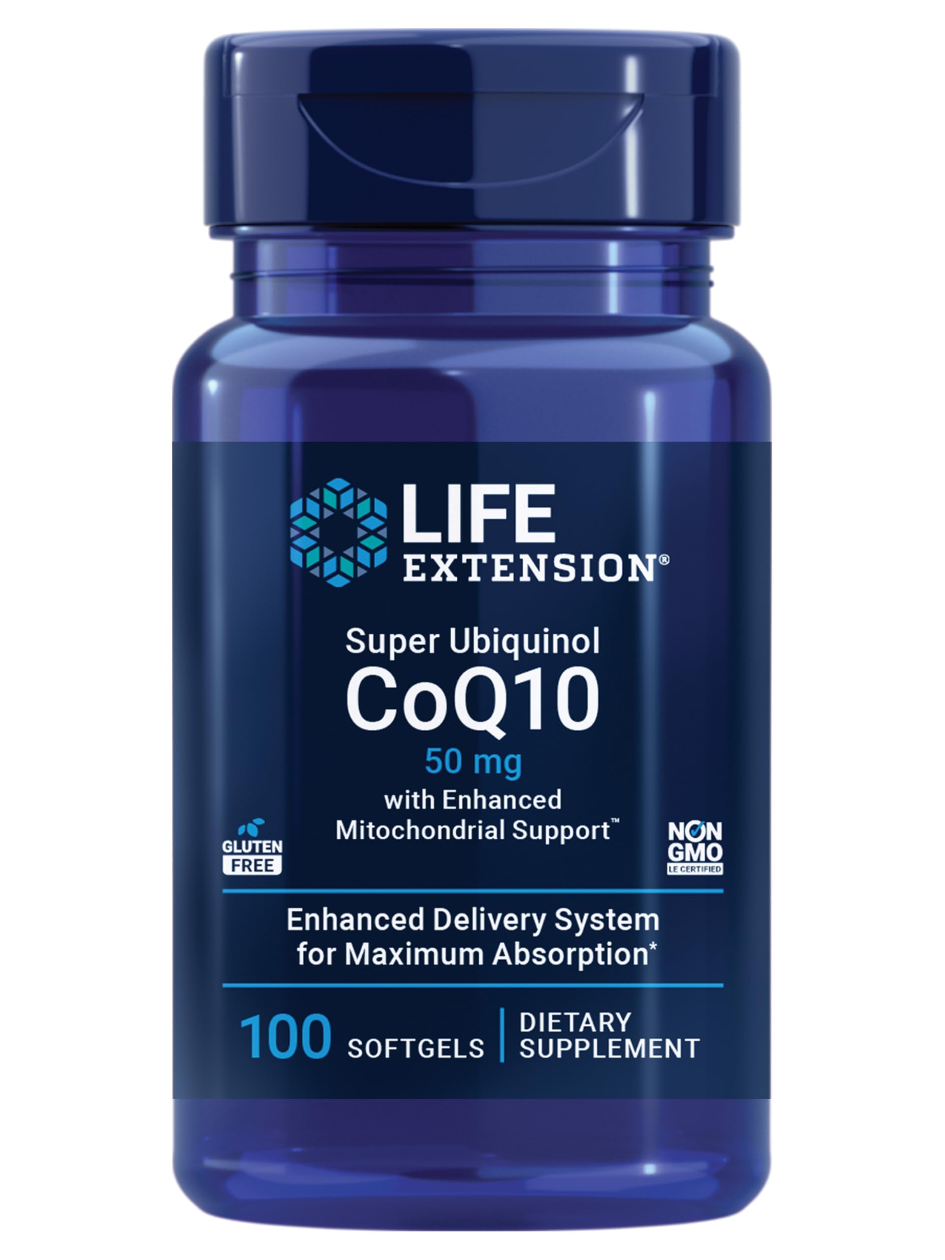 Life Extension Super Ubiquinol CoQ10 with Enhanced Mitochondrial Support Softgel 100