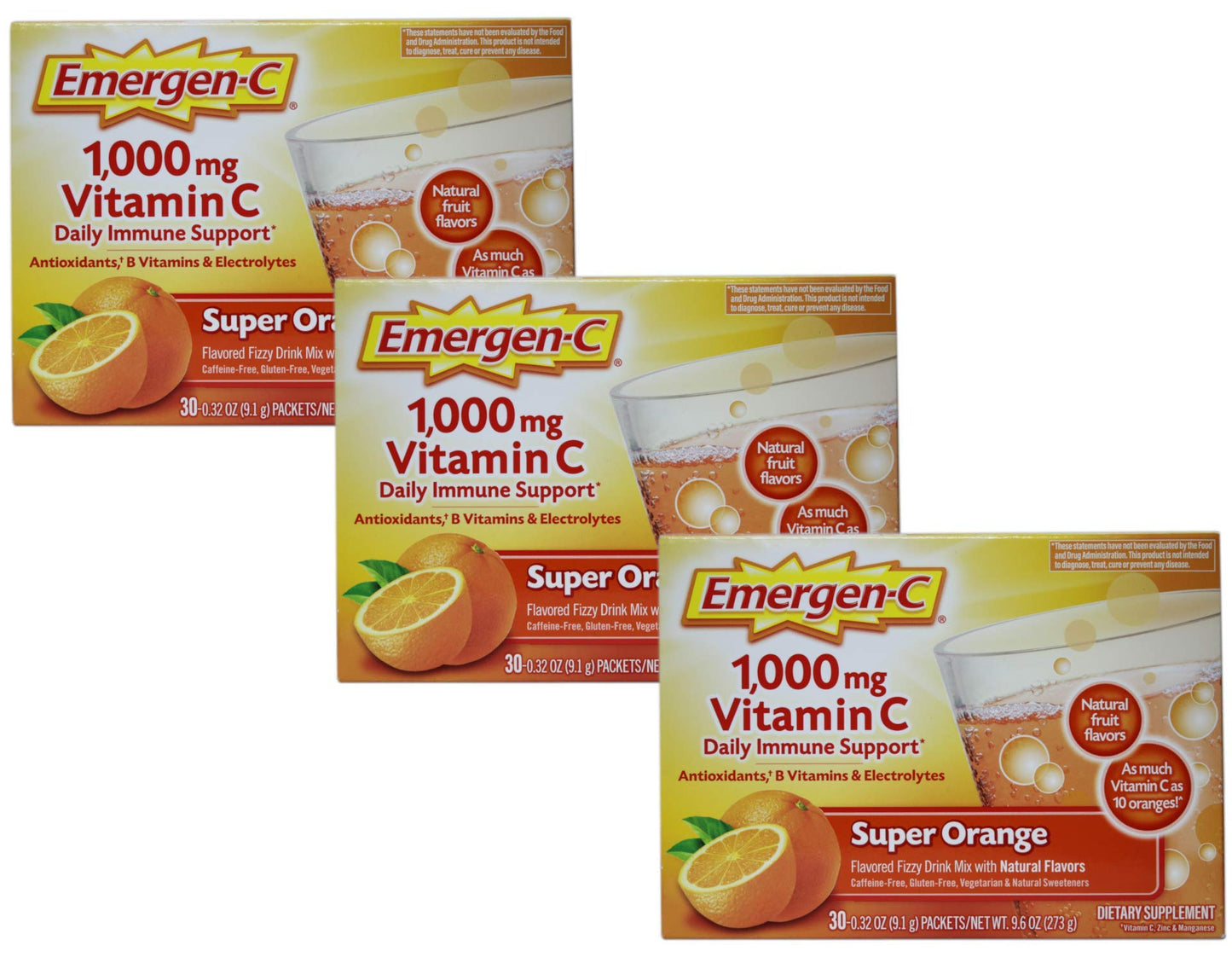 Emergen-C 1000 mg Vitamin C Capsule, 90 Count