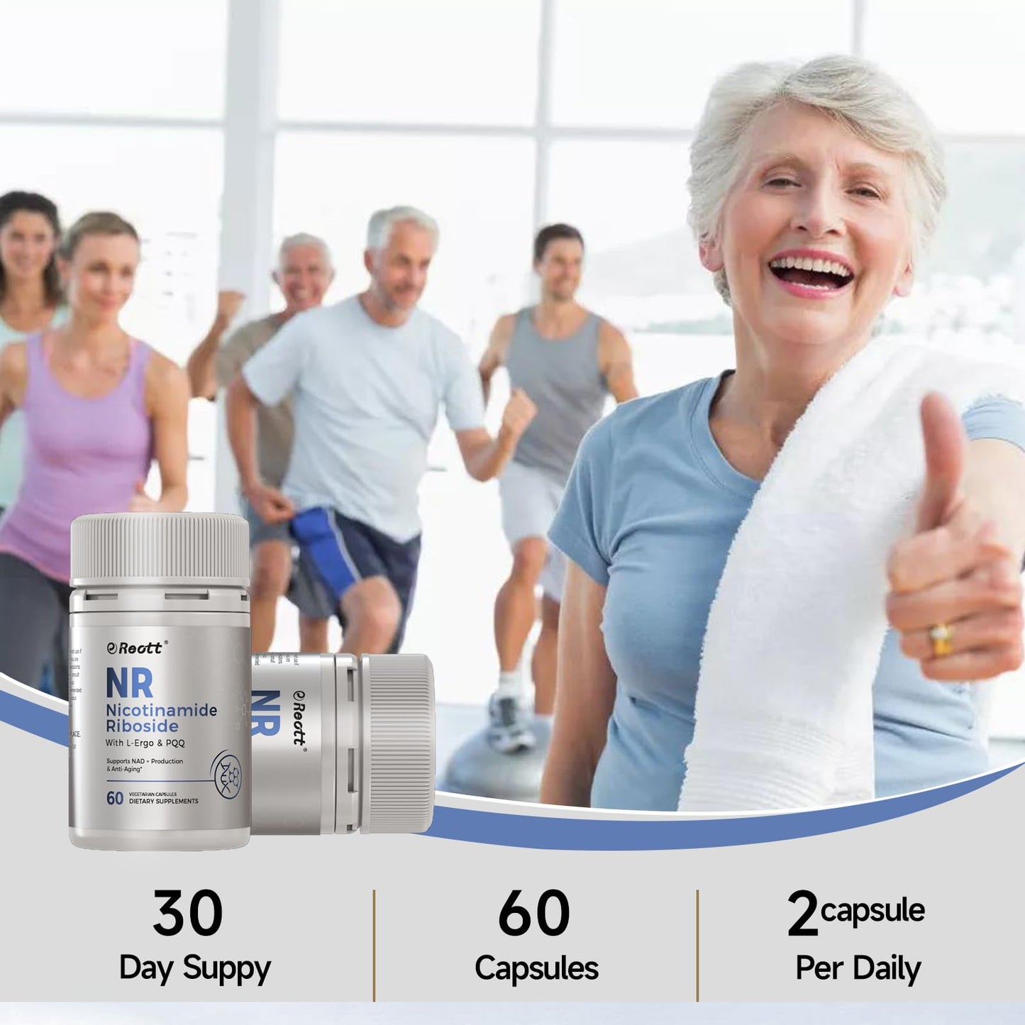 REOTT Nicotinamide Riboside NR 300mg Capsule, 60 Capsules