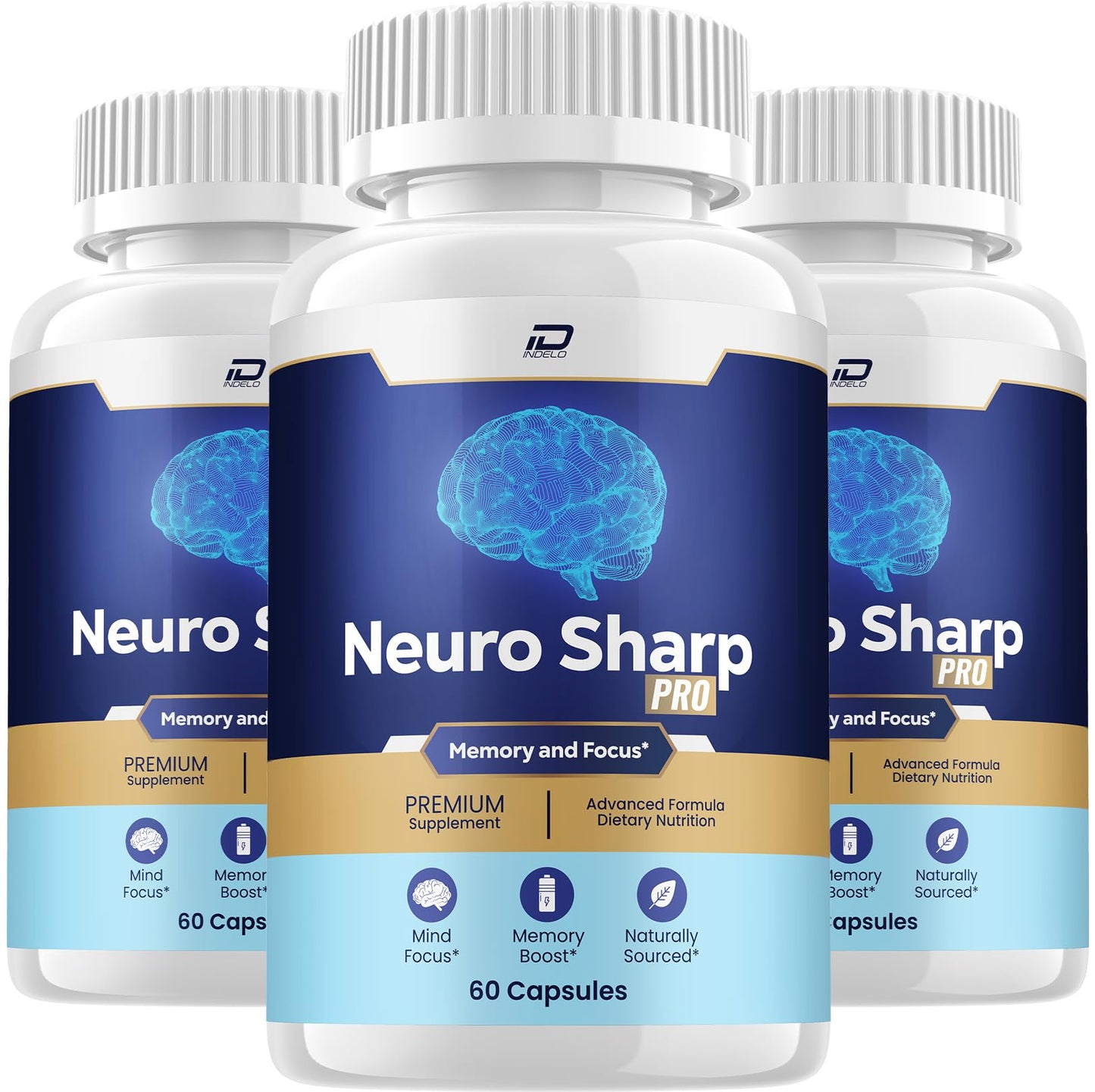 Indelo Neuro Sharp Supplement Capsules 180 Capsules