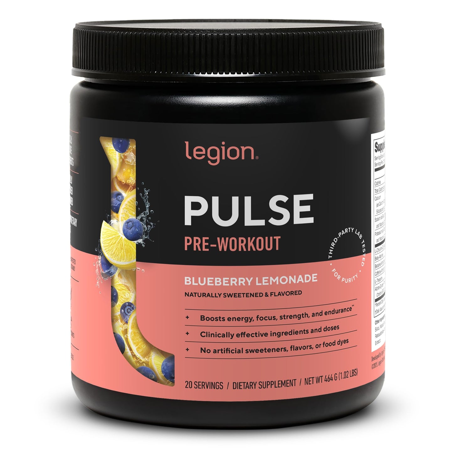 LEGION Pulse Pre Workout Powder, 20 Servings
