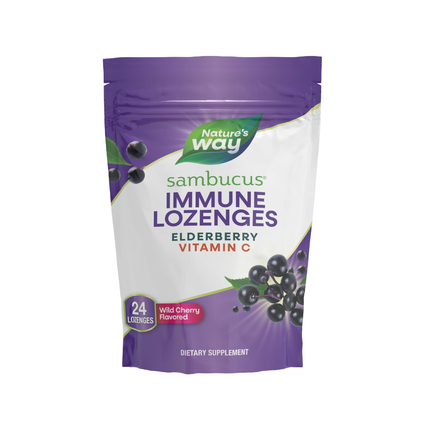 Nature's Way Sambucus Elderberry Lozenges 24 Count