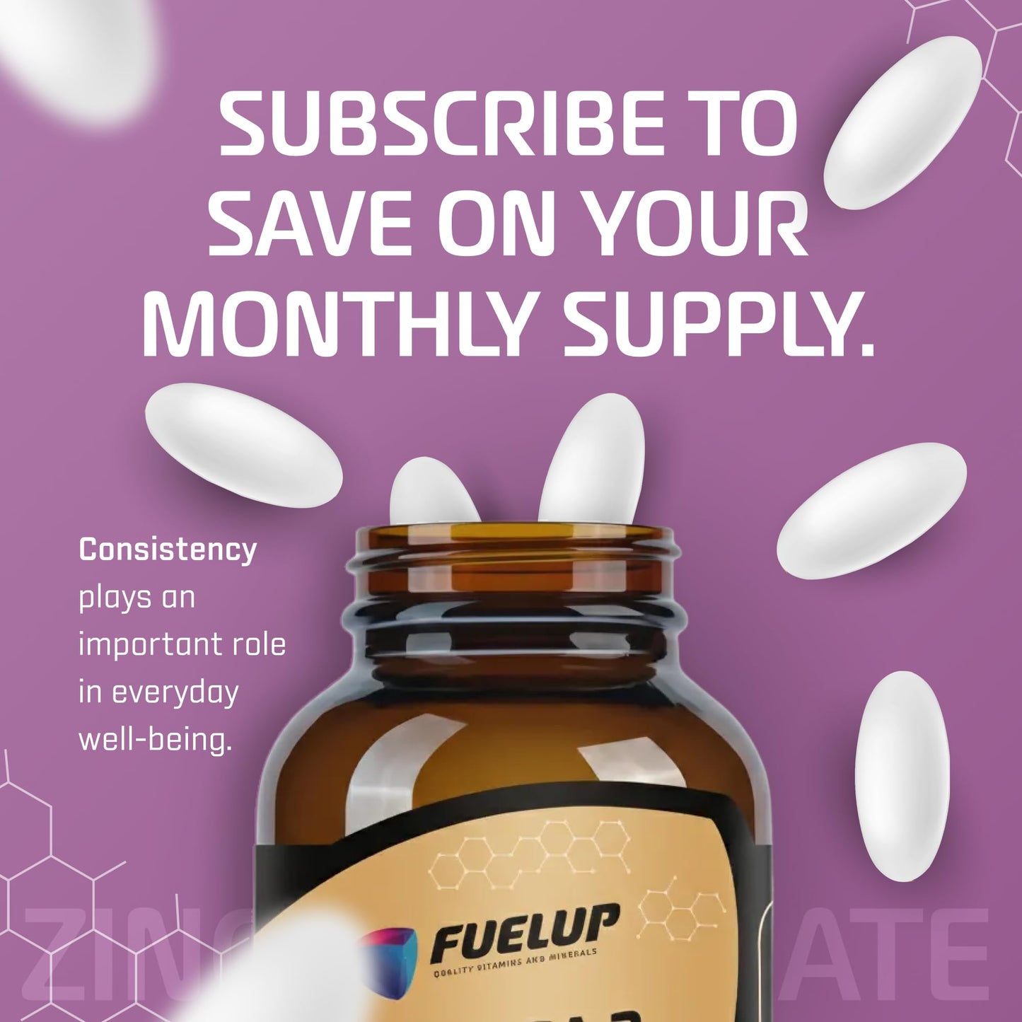 Fuelup Magnesium Citrate 200 mg Capsules, 60 Count
