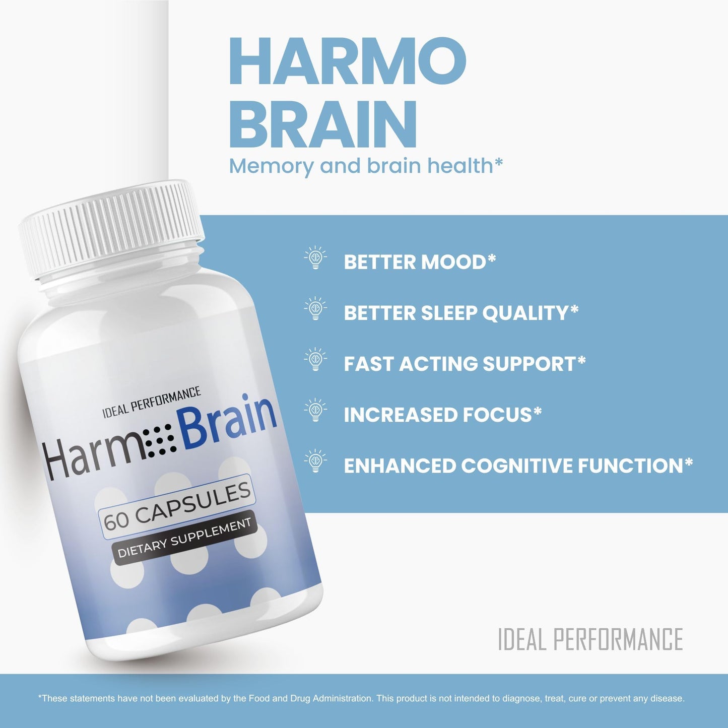 IDEAL PERFORMANCE Harmobrain 60 Capsules