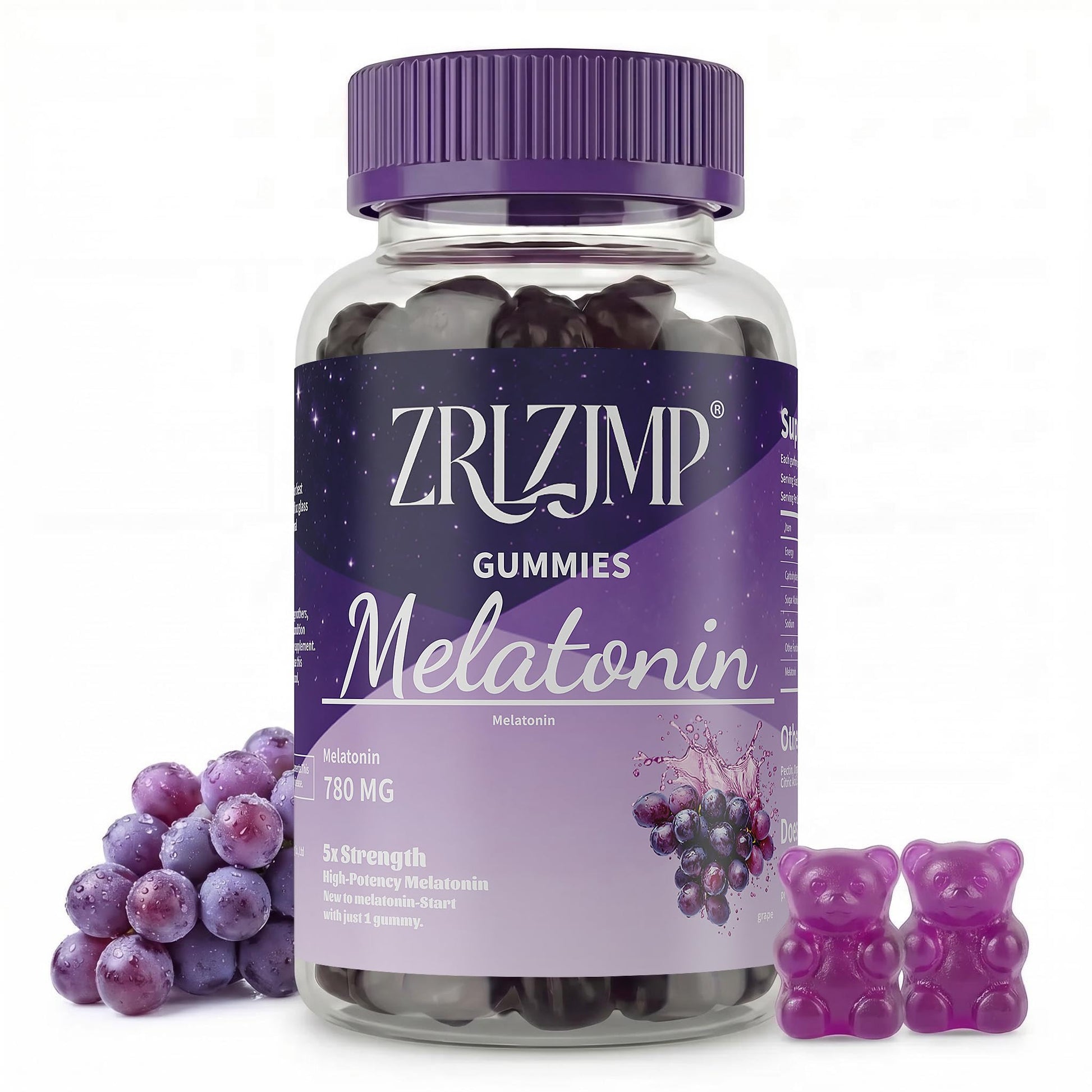 ZRLZJMP Melatonin Gummies 60 Count