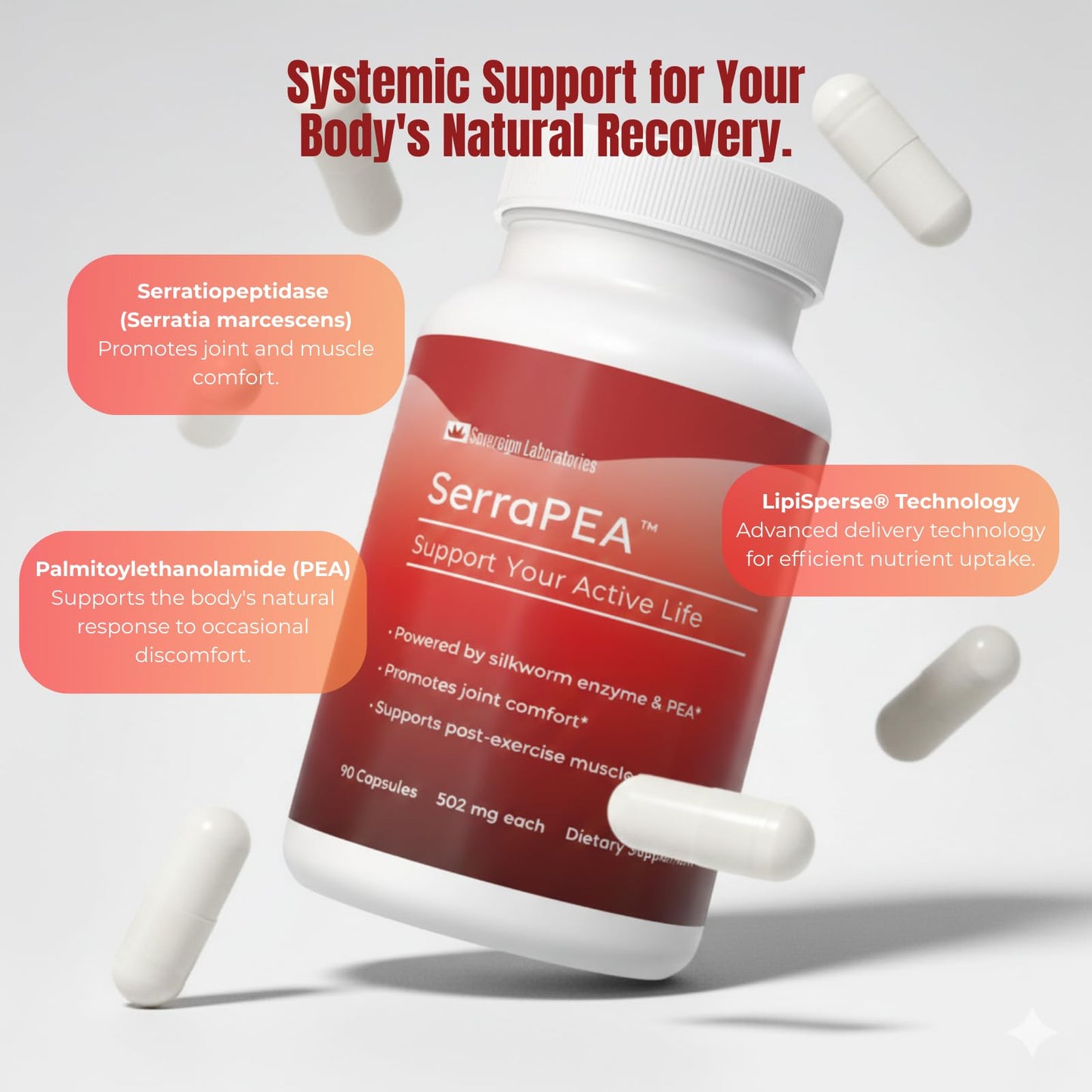 Colostrum-LD SerraPEA™ Muscle & Joint Support Capsules 90 Count