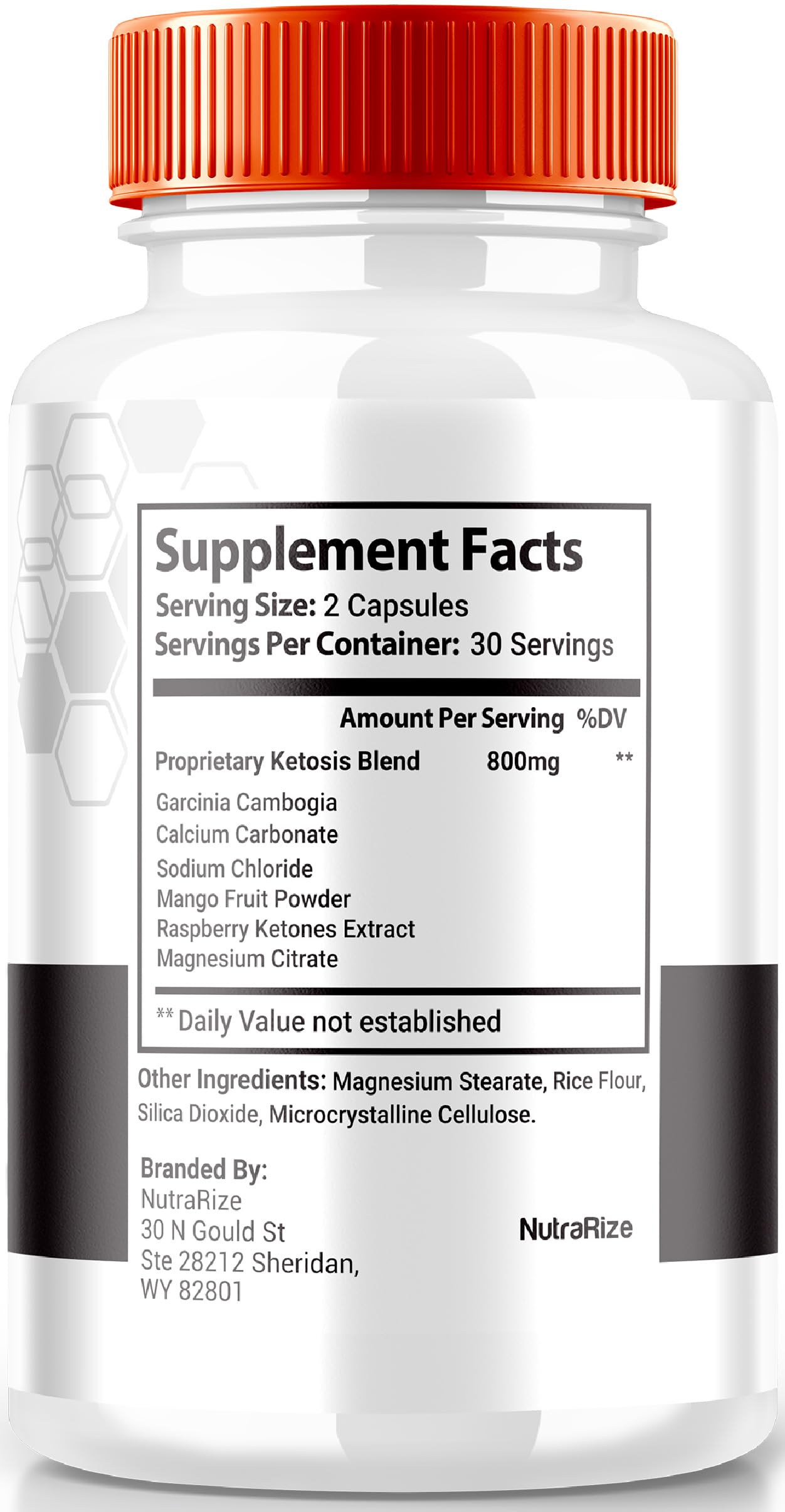 NutraRize Fast Burn Keto Capsules, 120 Capsules