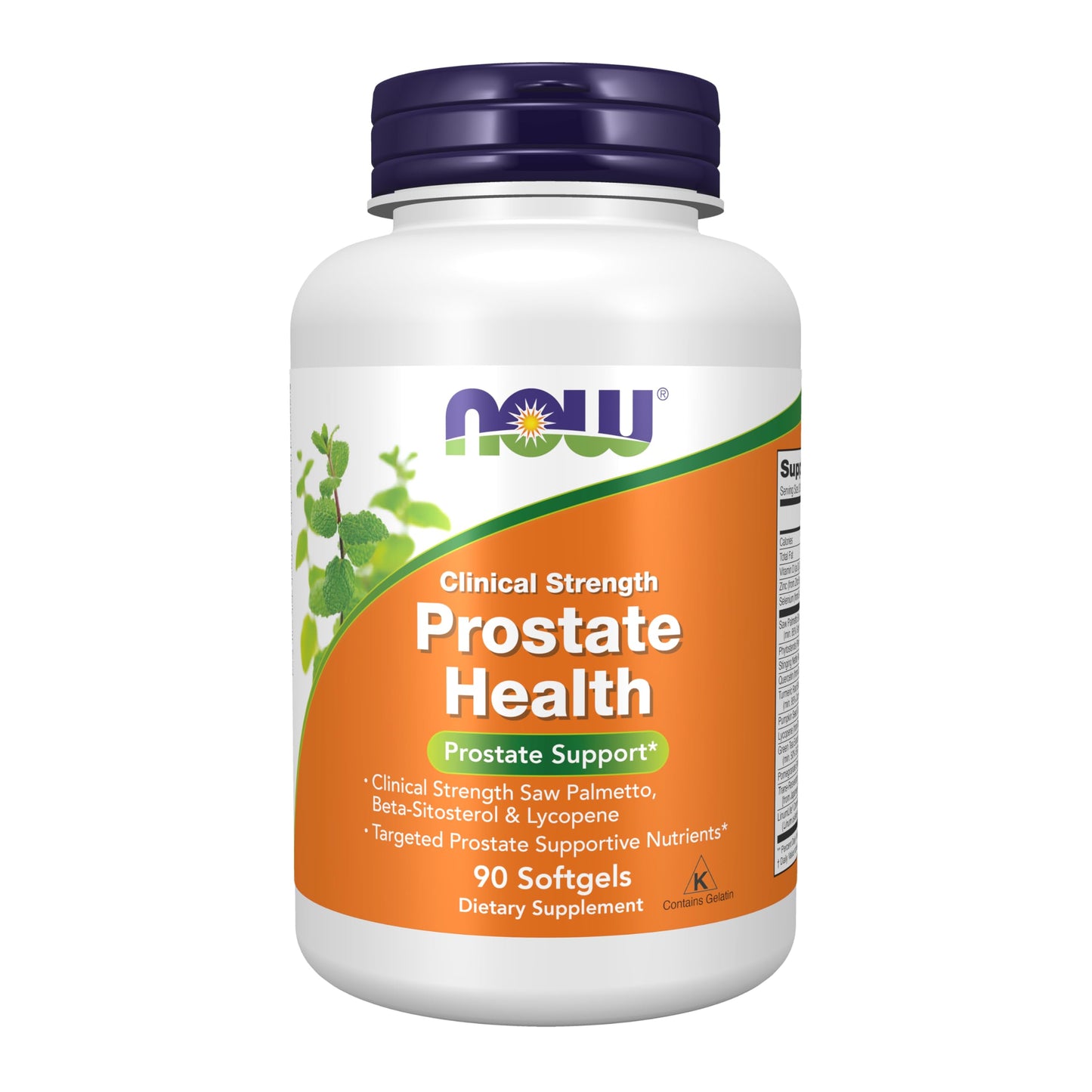 NOW Foods Prostate Health Clinical Strength Saw Palmetto, Beta-Sitosterol & Lycopene Softgels, 90 Count