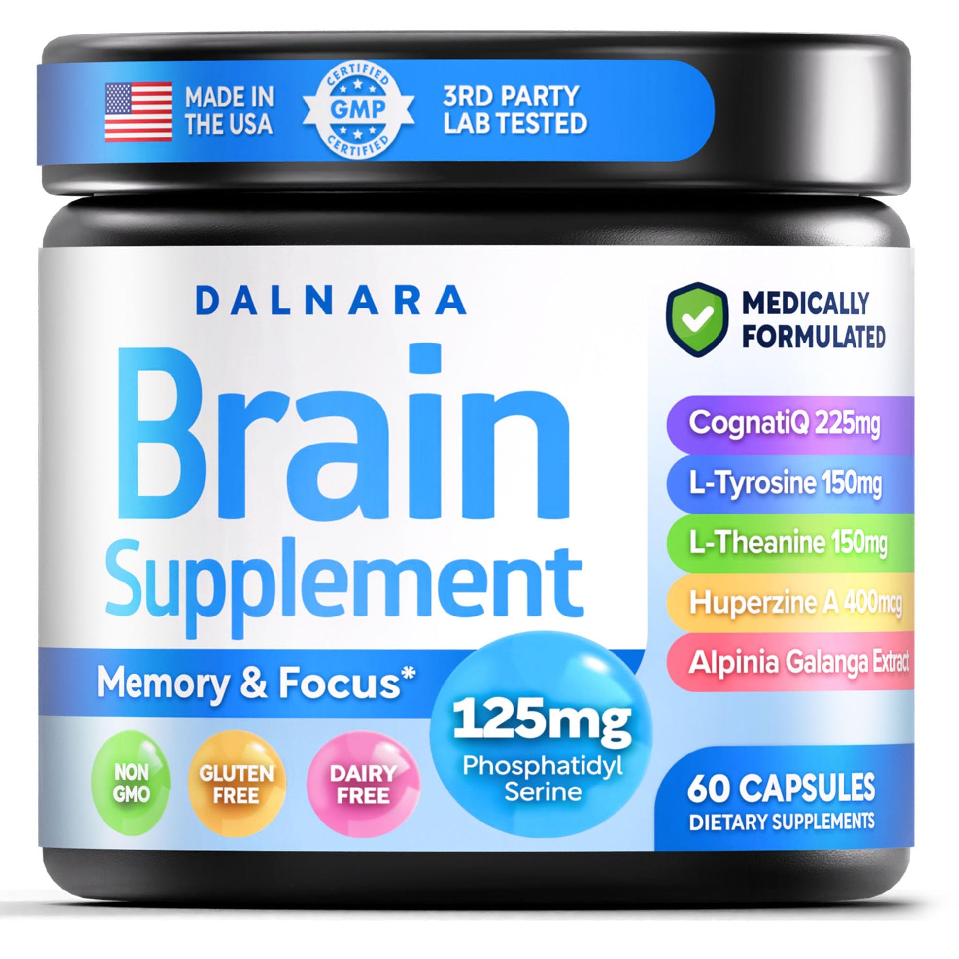 Dalnara Brain Fog Supplement for Women Capsule, 60 Count