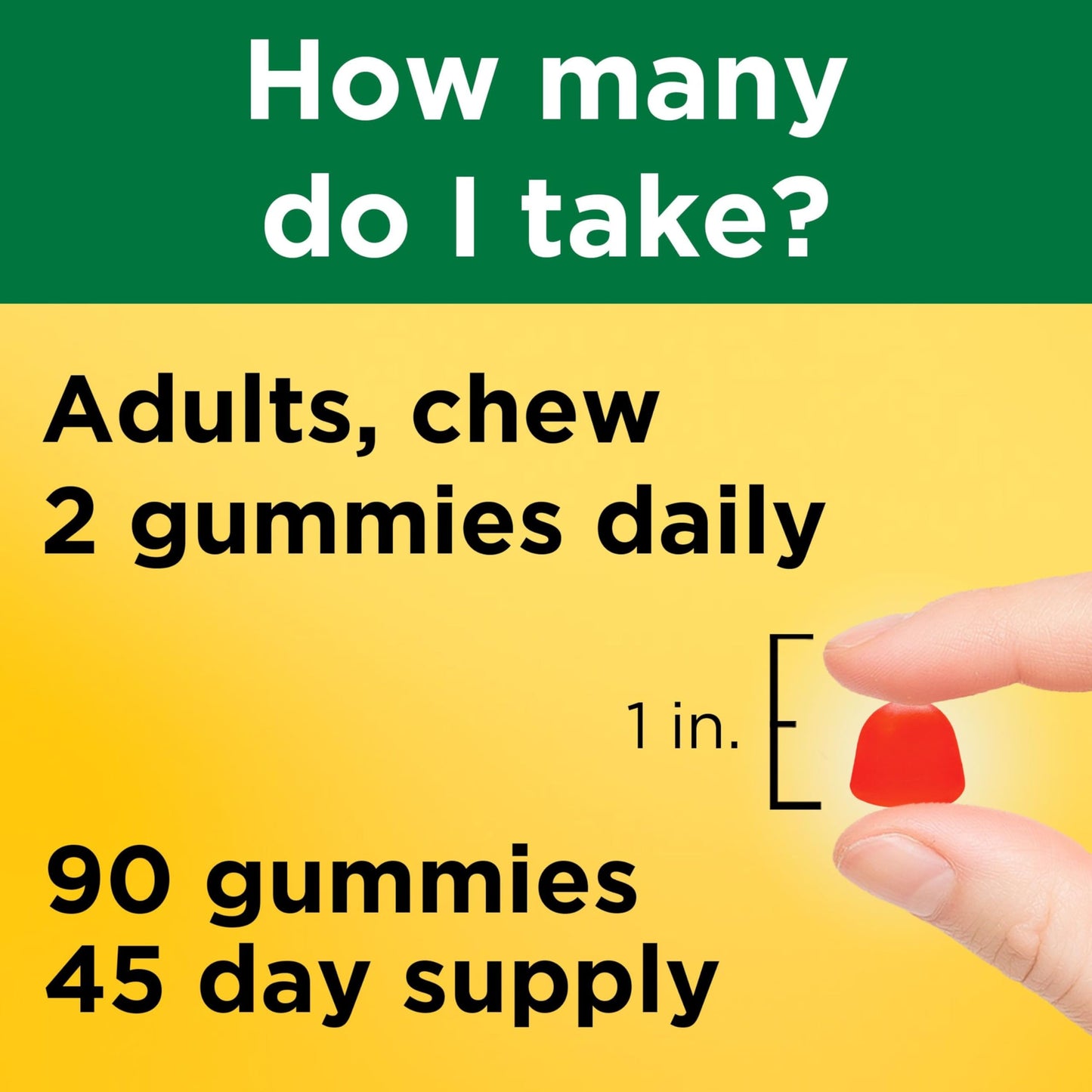 Nature Made Vitamin D3 2000 IU Gummies, 90 Count