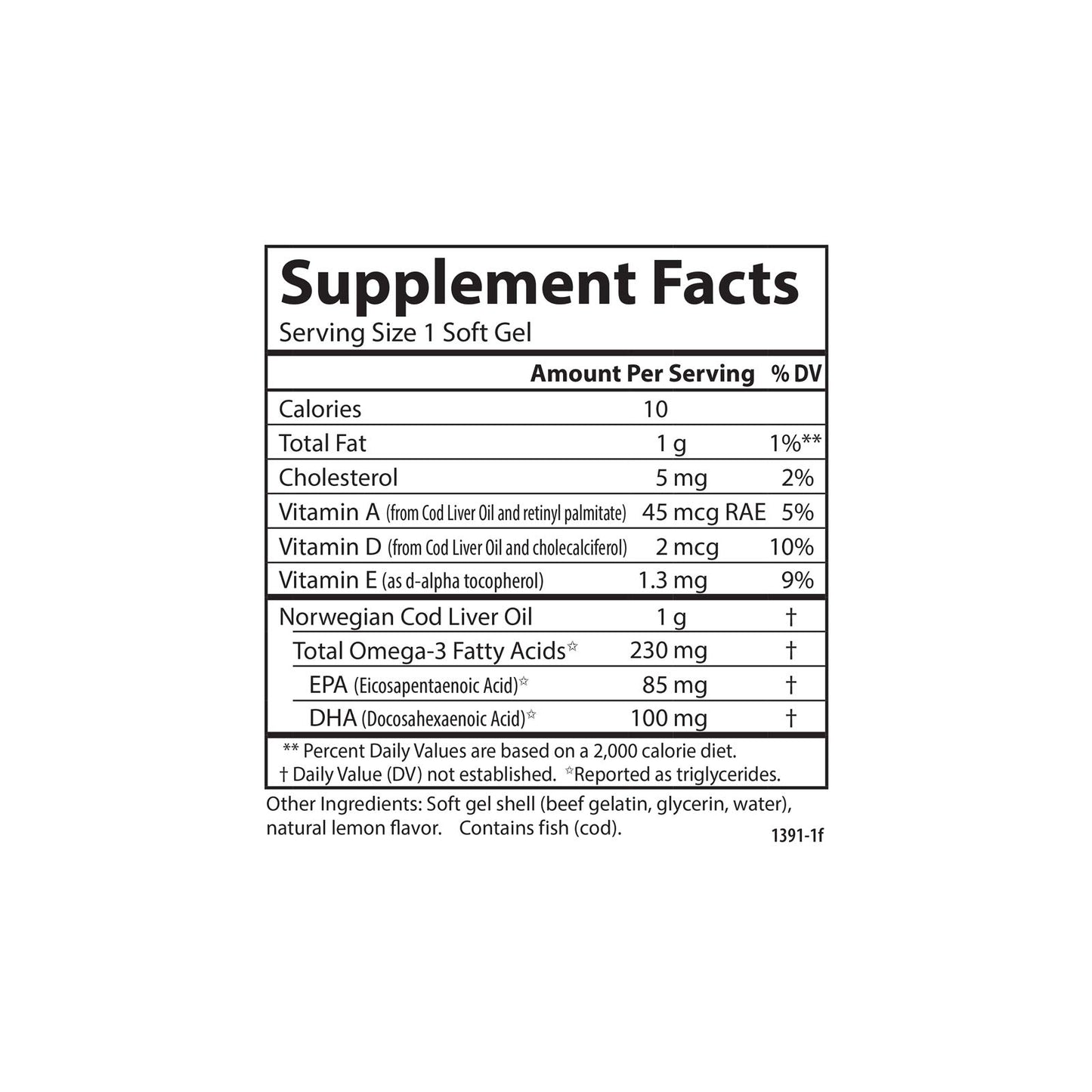 Carlson Cod Liver Oil Gems Softgels 150