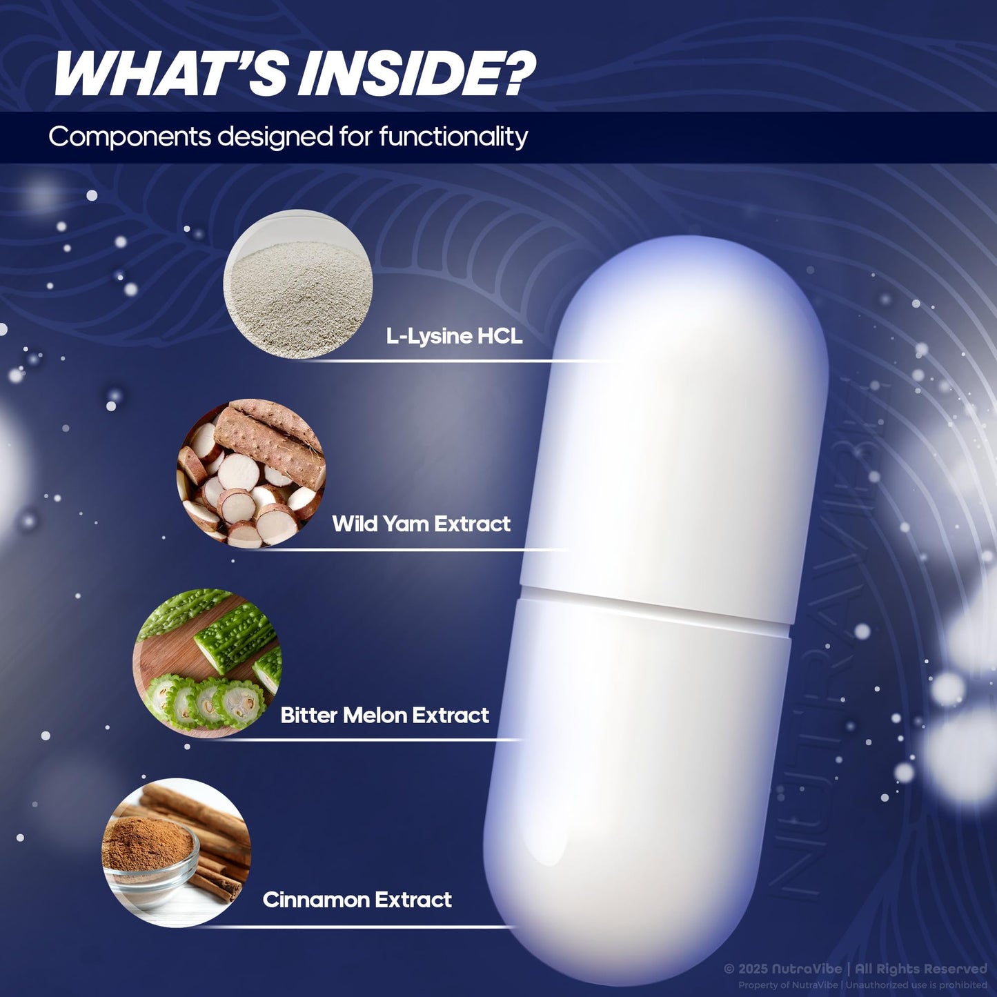 NutraVibe NervaEase Capsules 120 Capsules