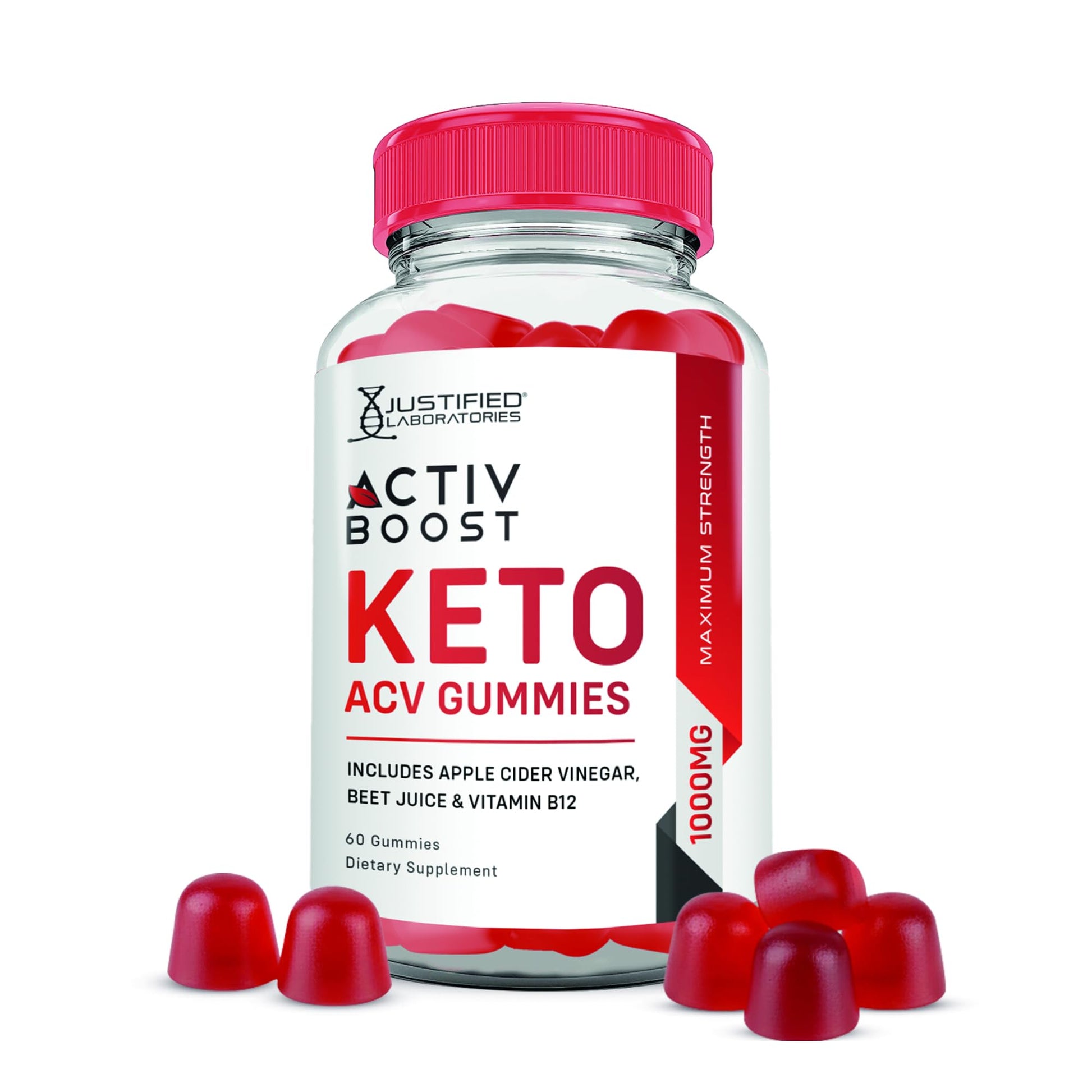 Justified Laboratories Activ Boost Keto ACV Gummies 60 Count