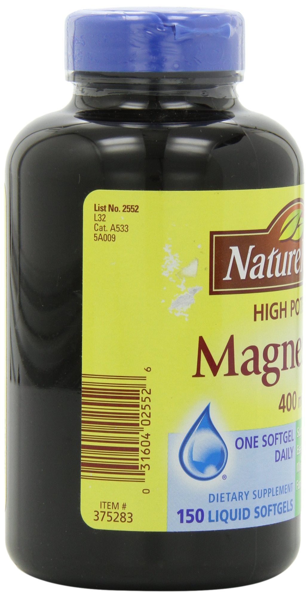 Nature Made High Potency Magnesium 400 mg Softgels, 150 Softgels