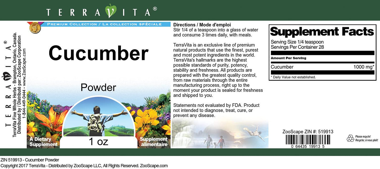 Terravita Cucumber Powder 3 Pack