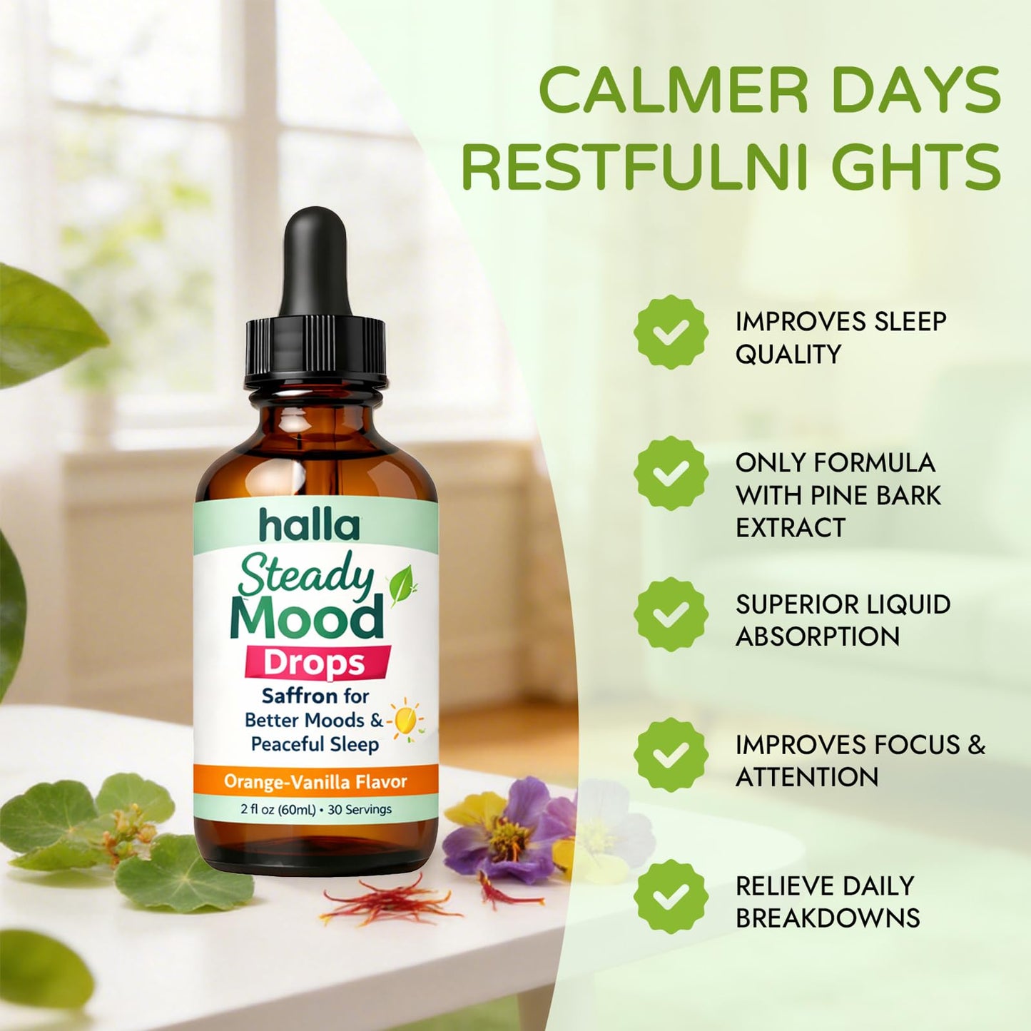 ReviveNerve Halla Steady Mood Drops Capsule 60 Capsules