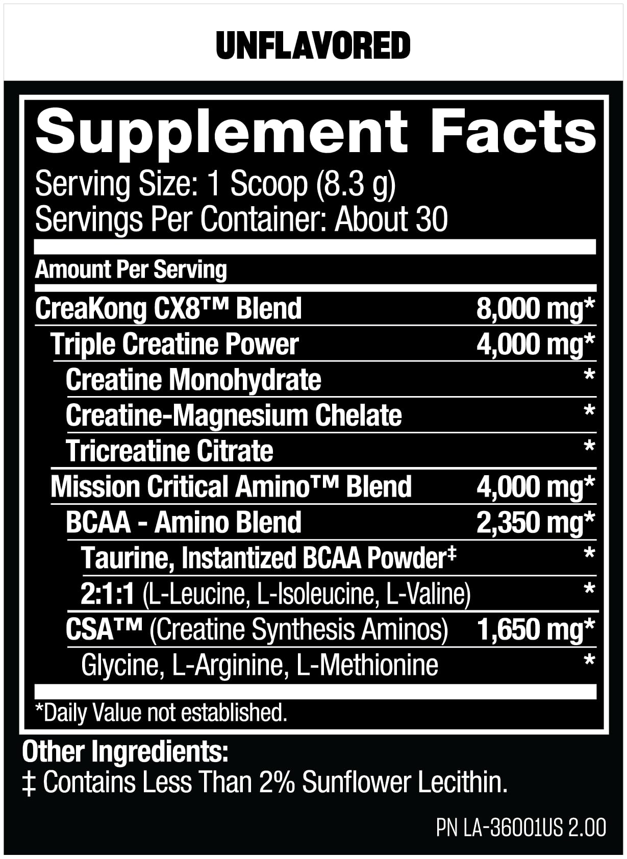 Mutant CREAKONG CX8 Powder 249g (30 Servings)