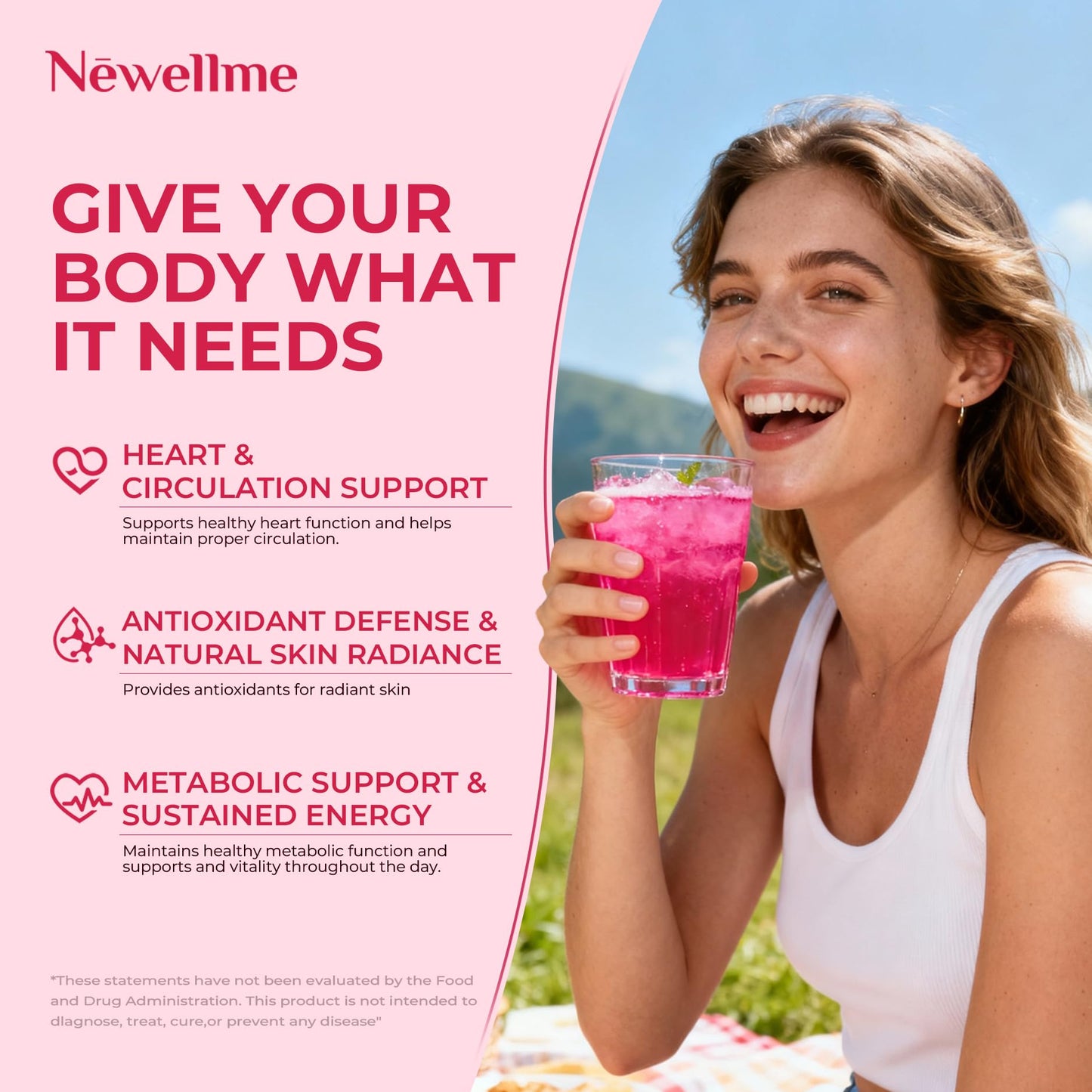 NEWELLME Organic Beetroot Super Reds Powder, Pack of 28
