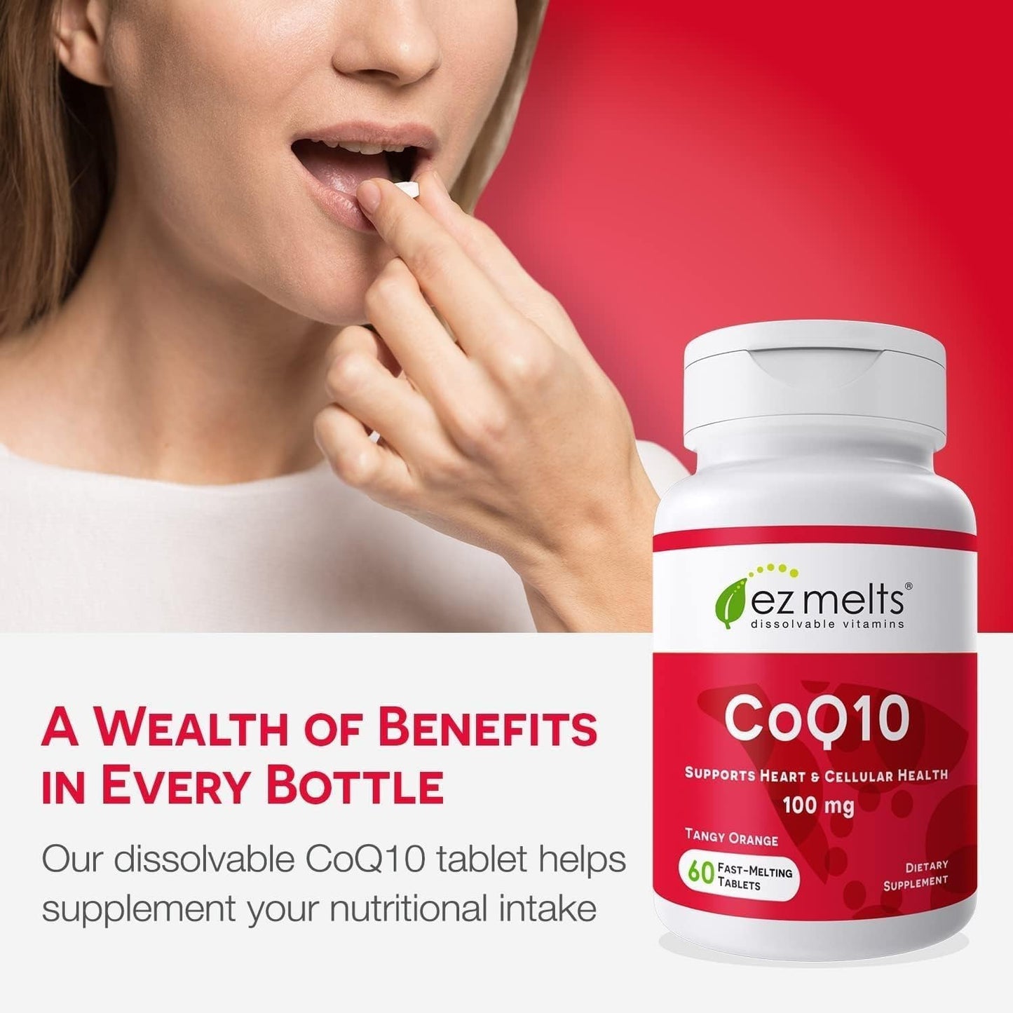 EZ Melts CoQ10 Tablets 120