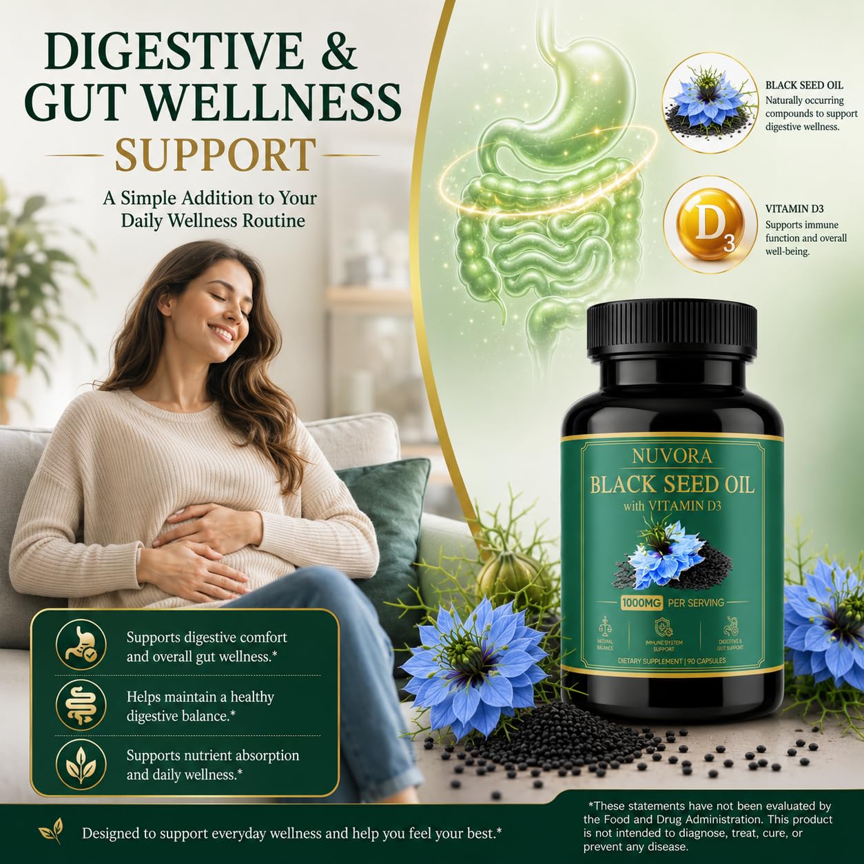 TOGOLIUN Nuvora Black Seed Oil Capsule 2 Count