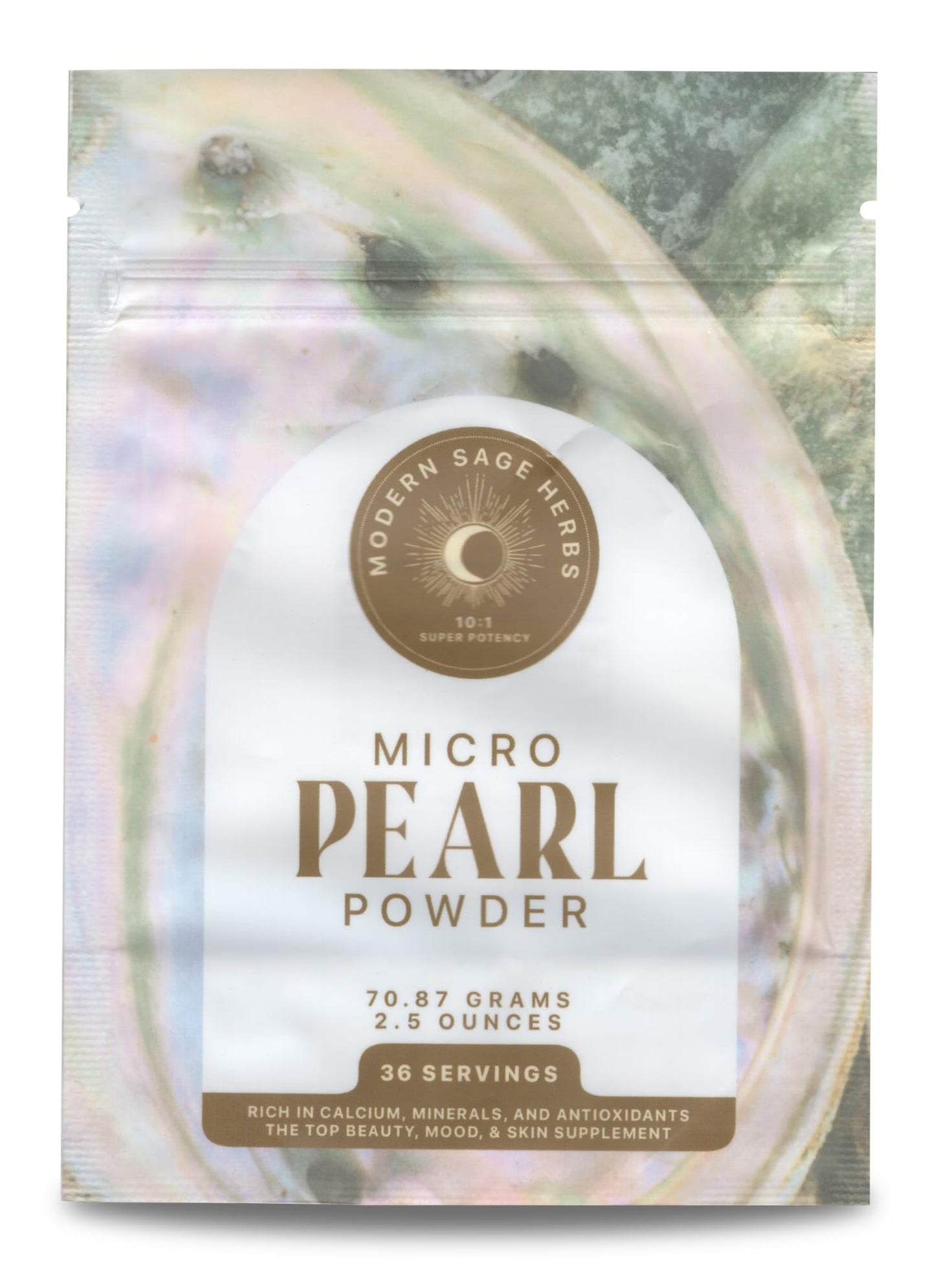 Modern Sage Herbs Pure Pearl Powder 10:1 Super Concentrated Extract, 2.5 oz