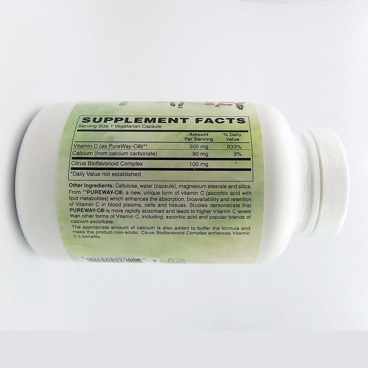 Holly Hill Health Foods PureWay-C 500 mg with 100 mg Bioflavonoids, Buffered, 240 Vegetarian Capsules