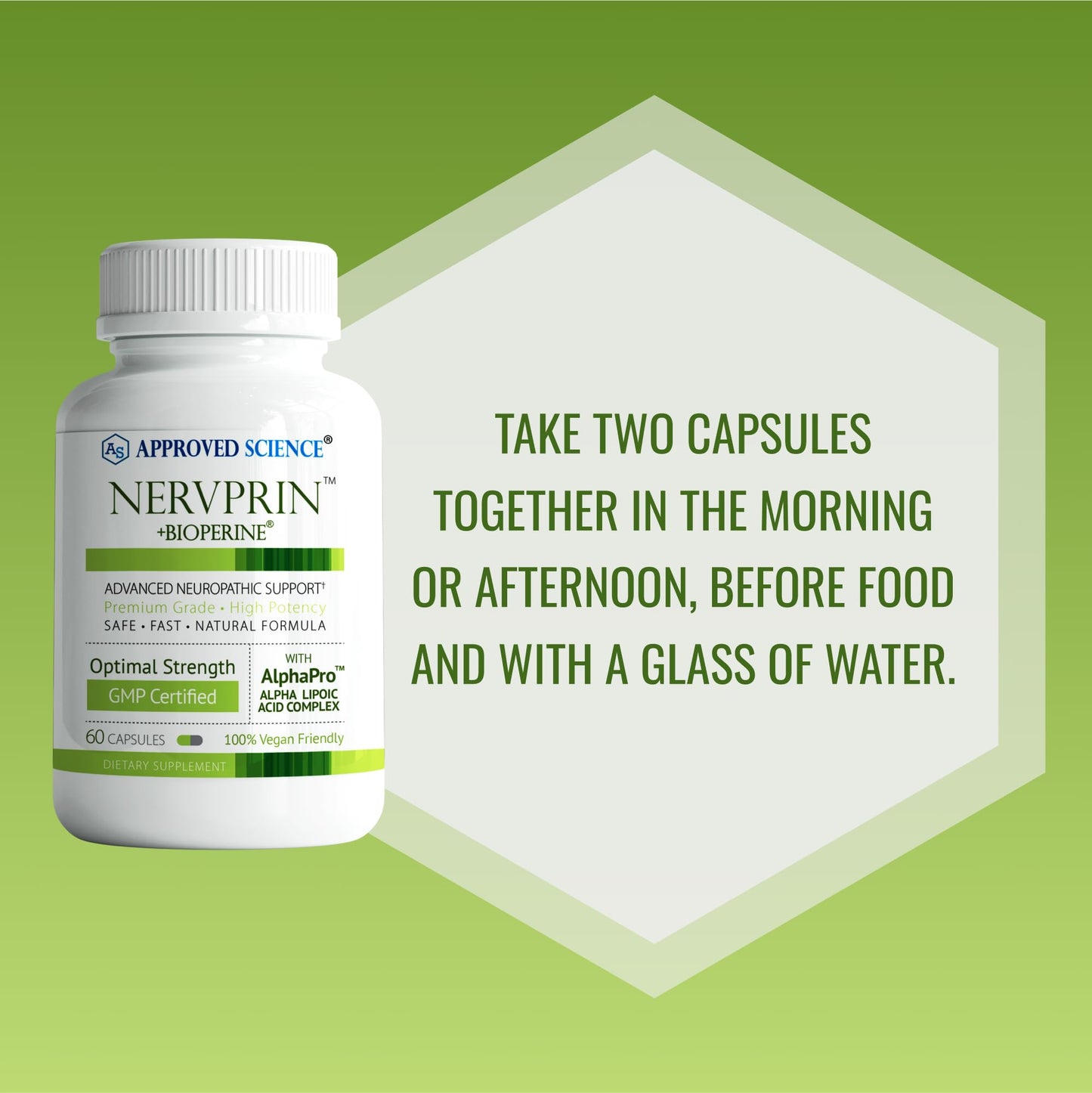 Approved Science Nervprin Nerve Support Capsules, 360 Capsules