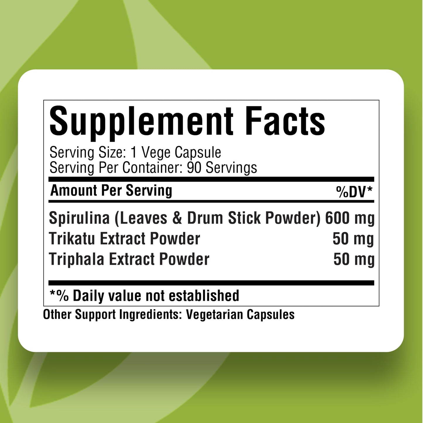 Herbsforever Spirulina Plus-SuperFood Capsules 90 Count