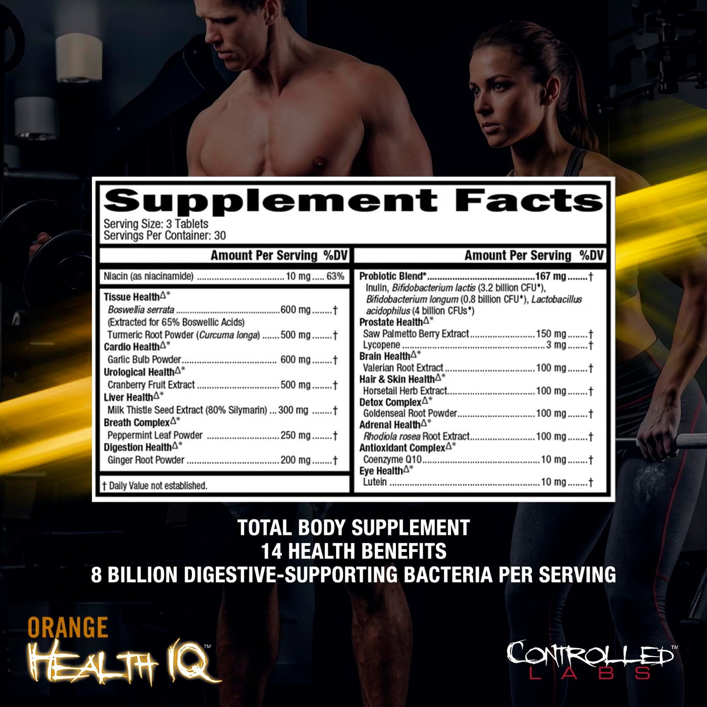 Controlled Labs Health IQ Total Body Health Formula Tablet 1