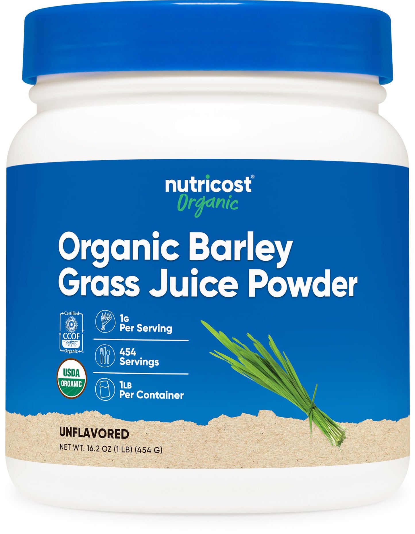Nutricost Organic Barley Grass Juice Powder 16.2 Ounces