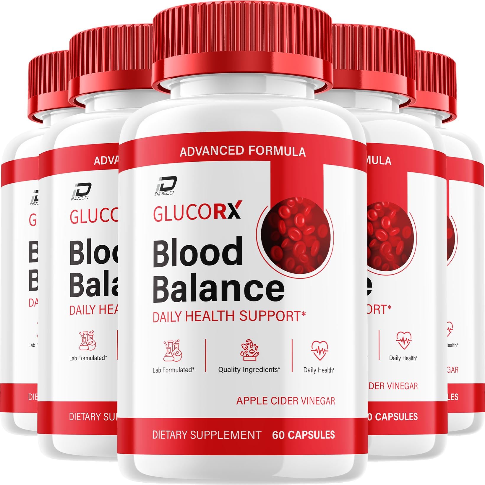 Indelo Glucorx Bloodbalance Advanced Formula Capsules, 300 Capsules