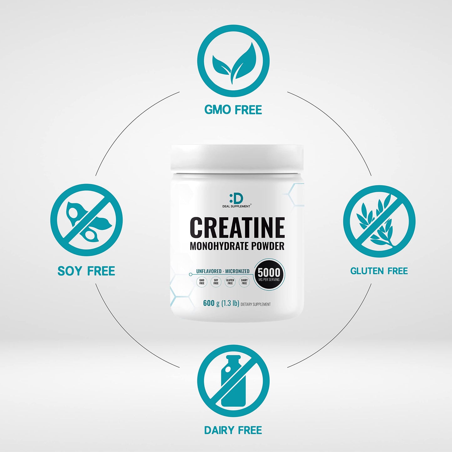DEAL SUPPLEMENT Micronized Creatine Monohydrate Powder 21.2 oz