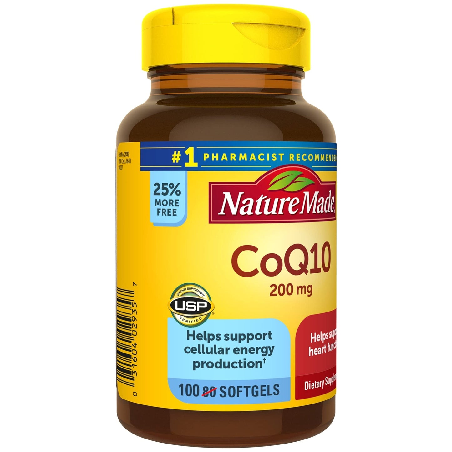Nature Made CoQ10 200 mg Softgels, 100 Count