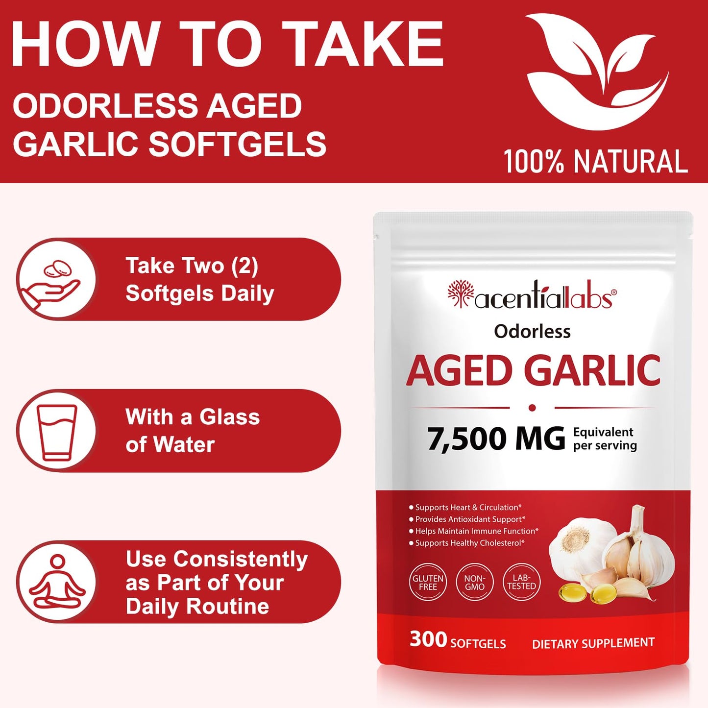 bnHUlMXw Aged Garlic Extract Softgels 300