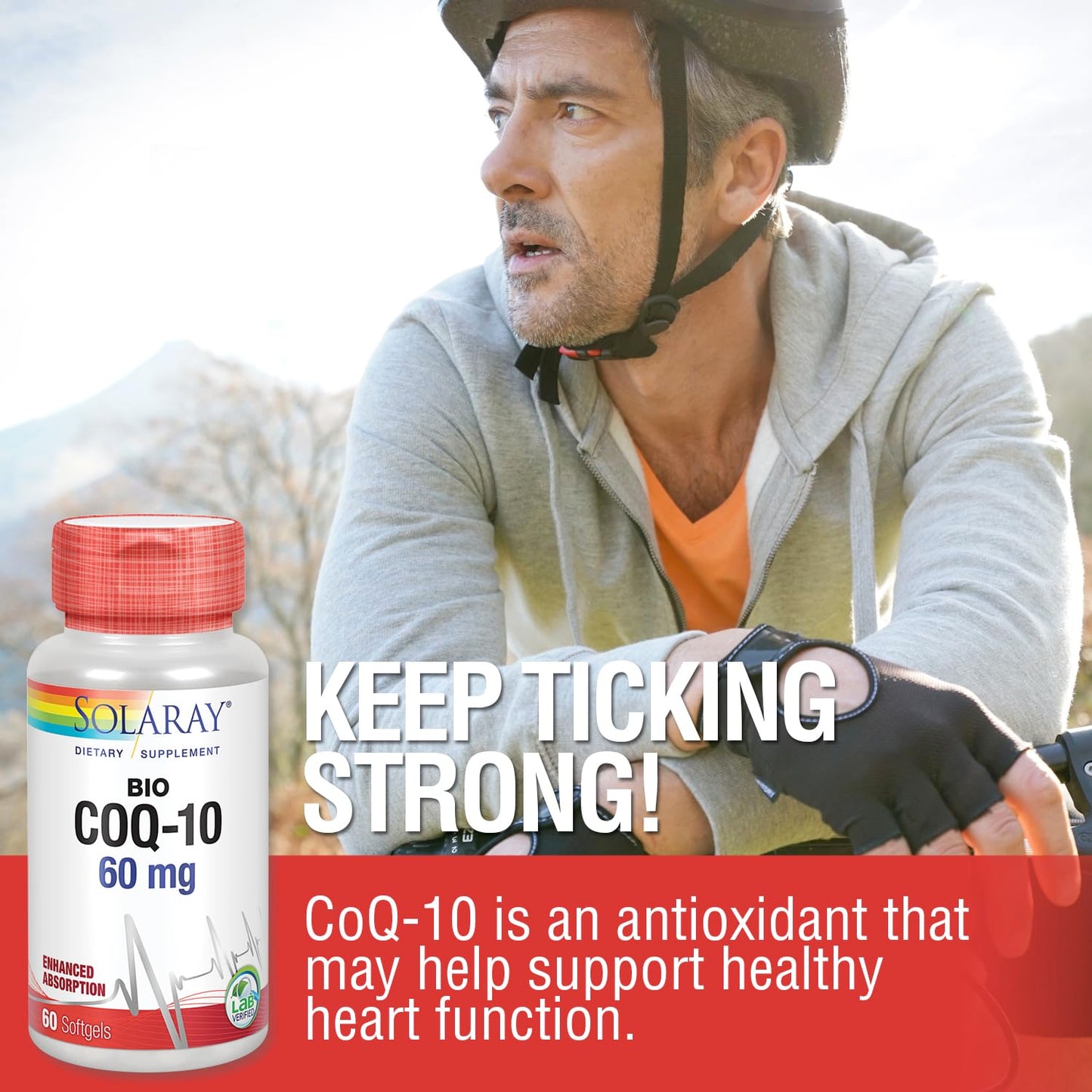SOLARAY Bio CoQ-10 60 mg Softgels, 60 Count